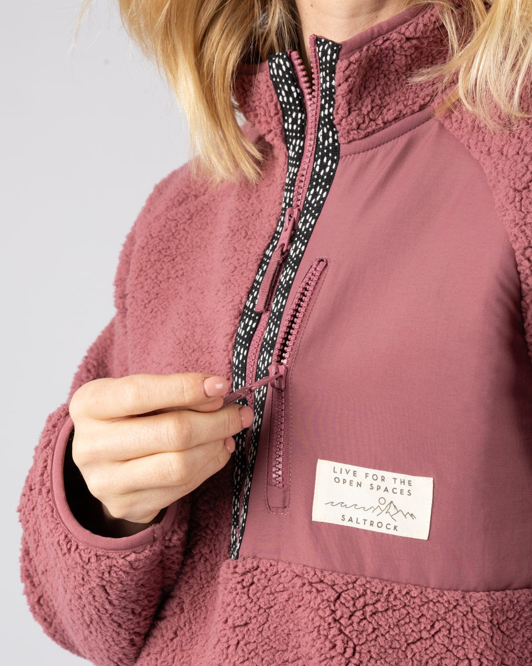 Lya - Womens Fleece - Dark Pink - Image 4