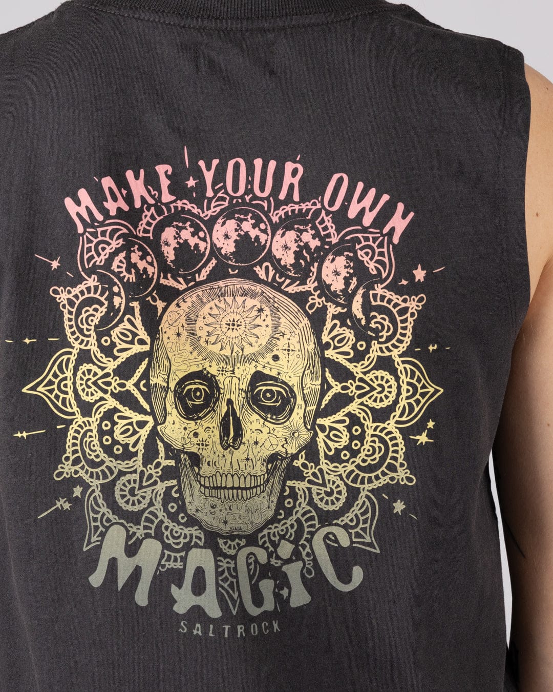 Make Magic - Womens Tank Dress - Dark Grey - Image 3