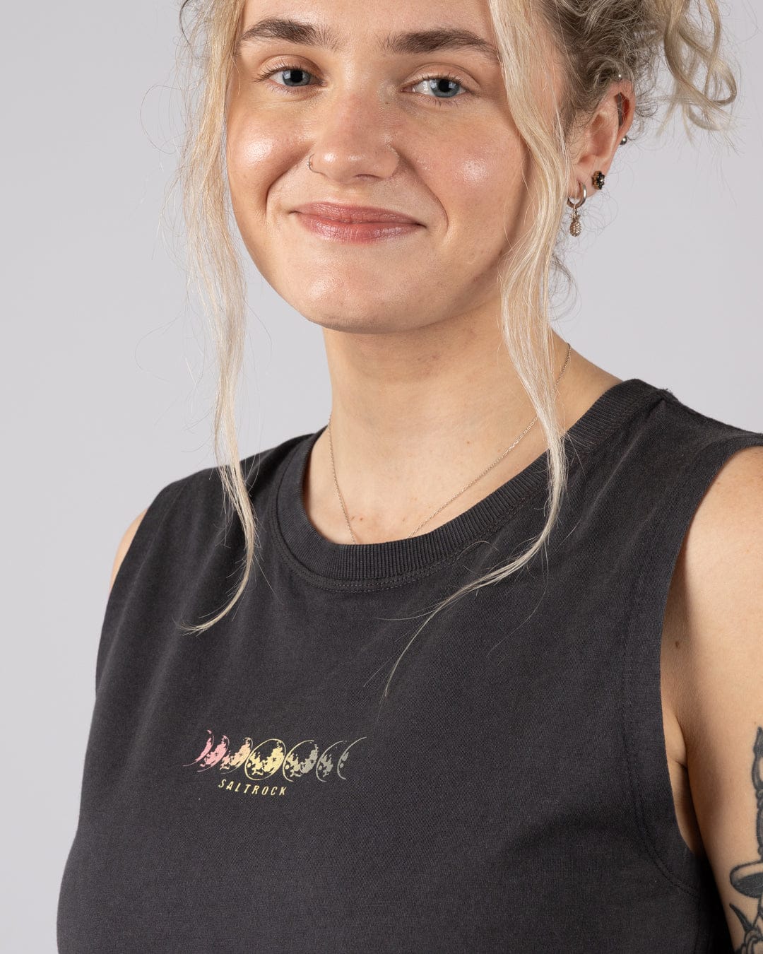 Make Magic - Womens Tank Dress - Dark Grey - Image 5