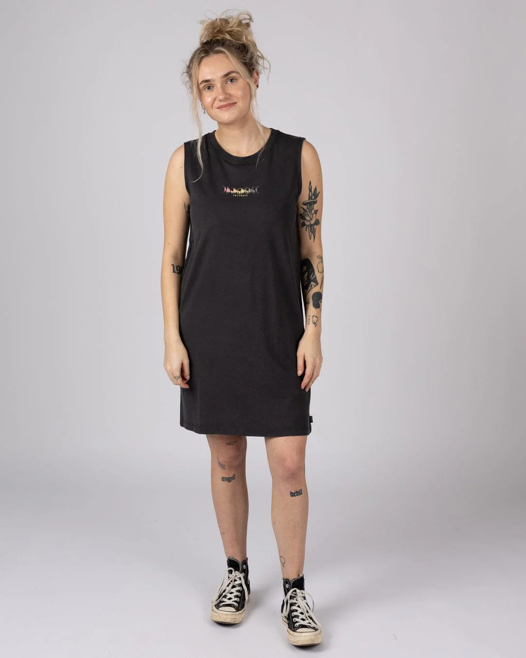Make Magic - Womens Tank Dress - Dark Grey - Image 6