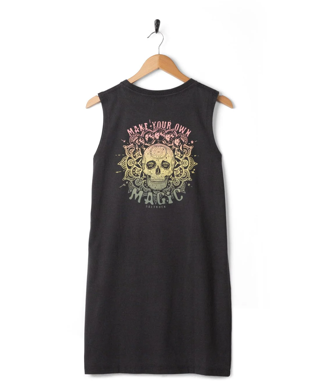 Make Magic - Womens Tank Dress - Dark Grey - Image 7