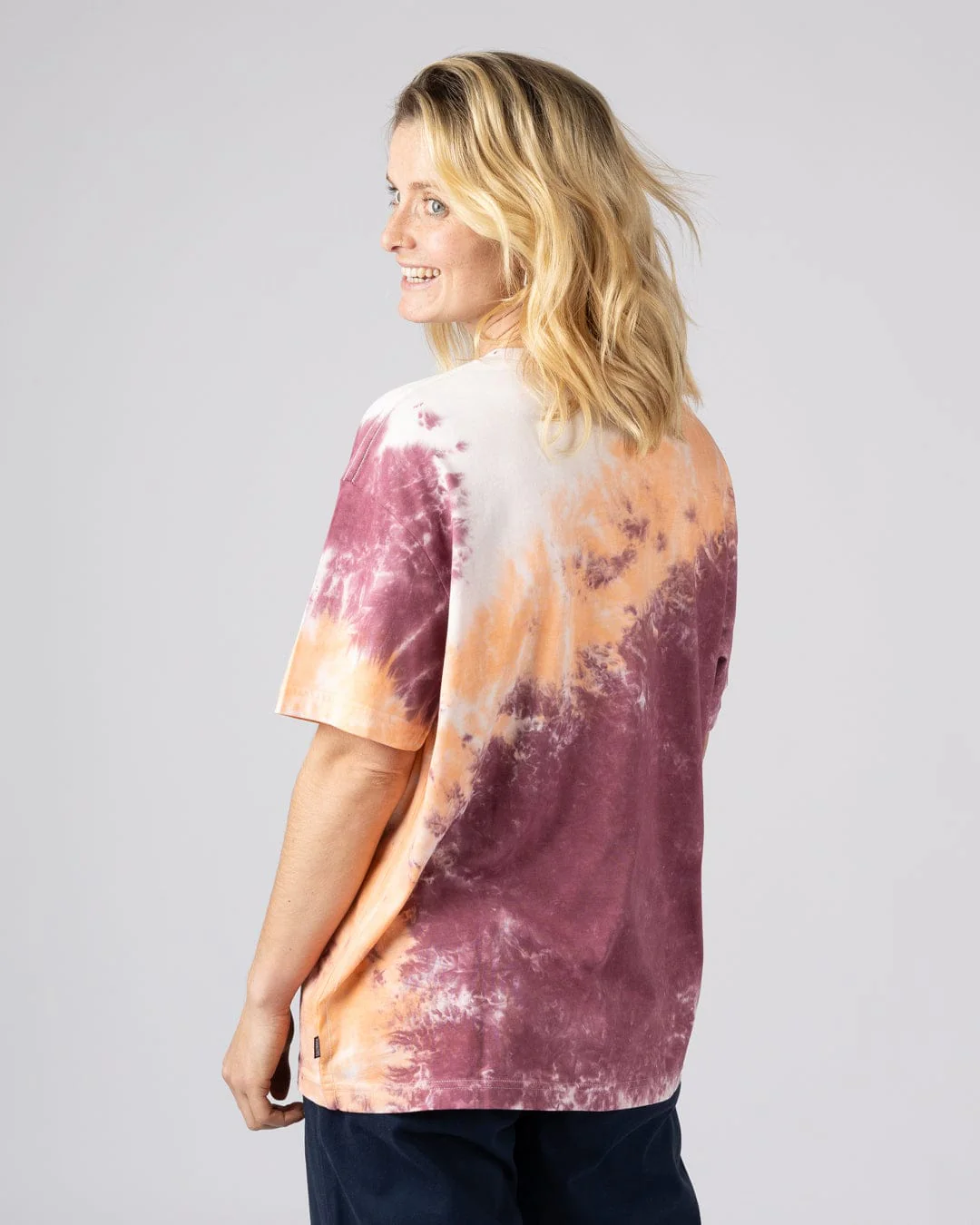 Make Magic - Womens Oversized Tie Dye T-Shirt - Pink - Image 2
