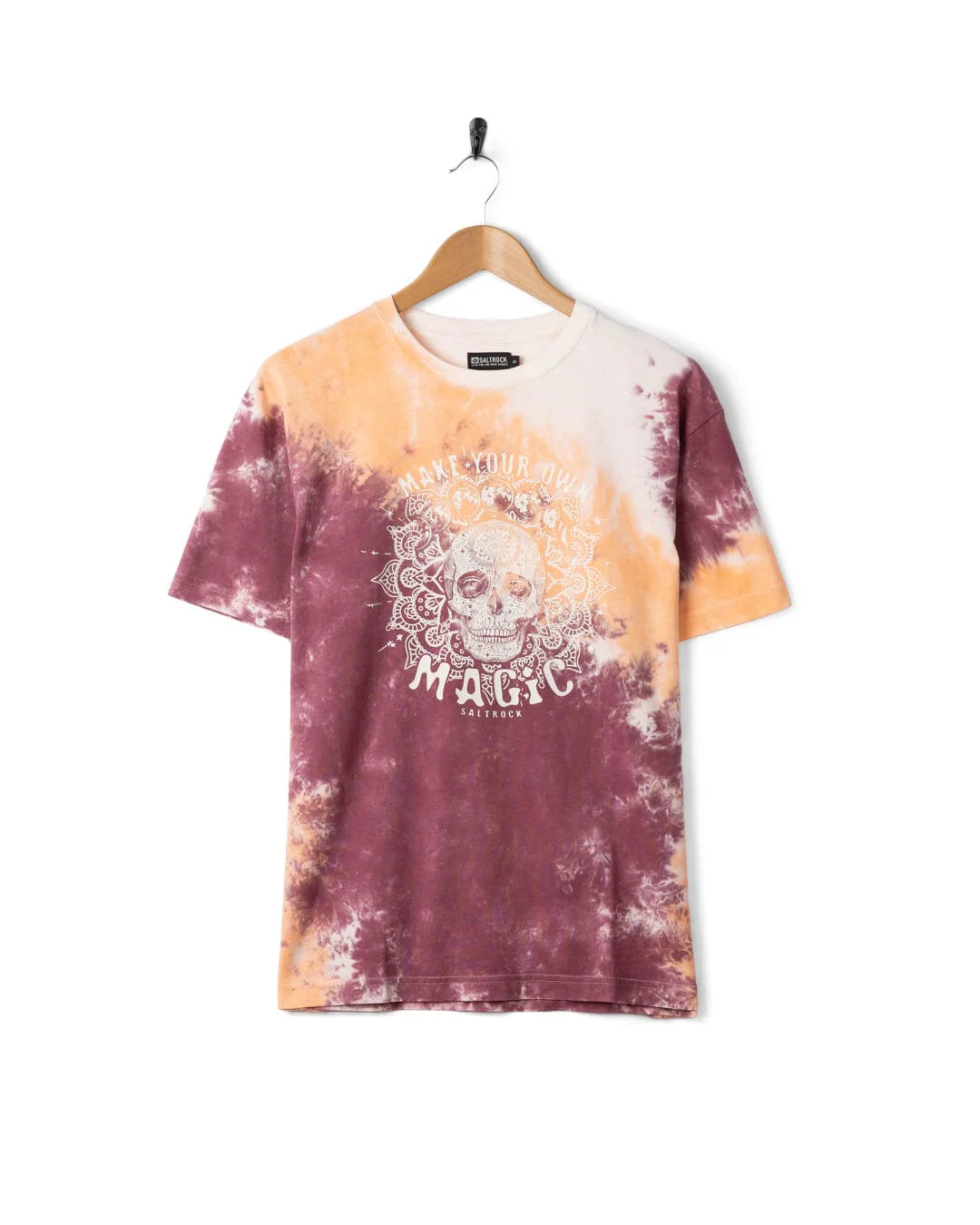Make Magic - Womens Oversized Tie Dye T-Shirt - Pink - Image 4