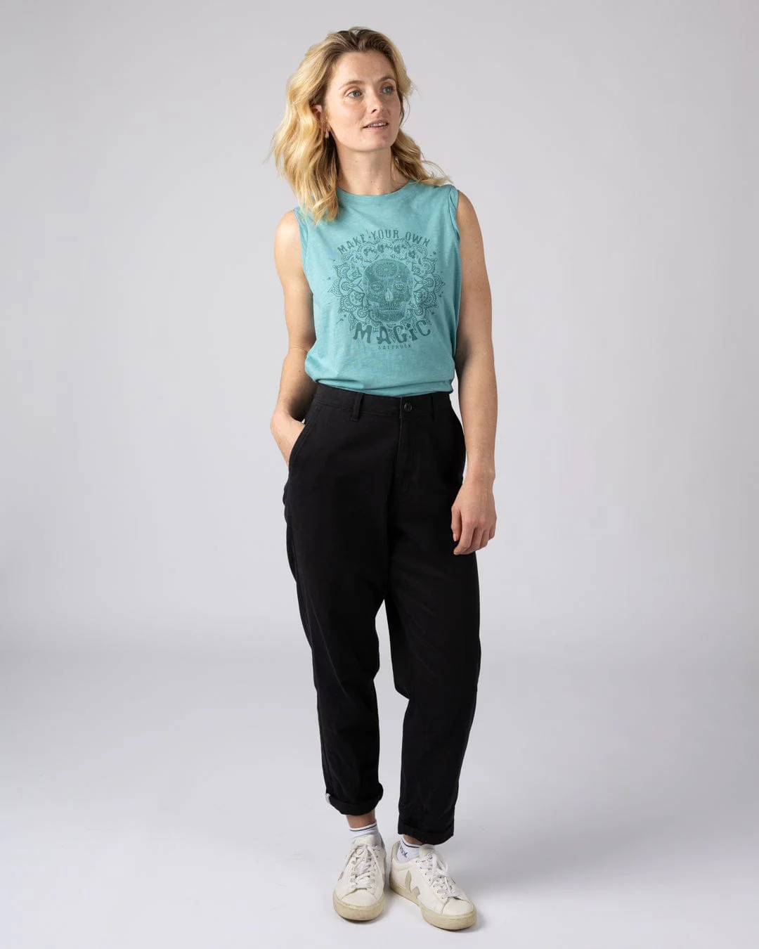 Make Magic - Womens Oversized Vest - Blue - Image 6