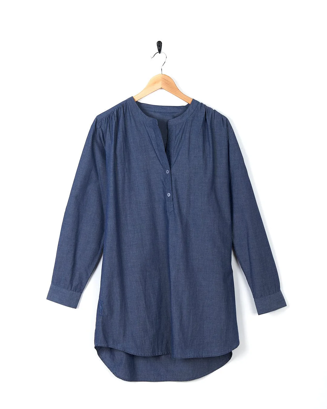 Manina - Womens Beach Shirt - Blue - Image 2
