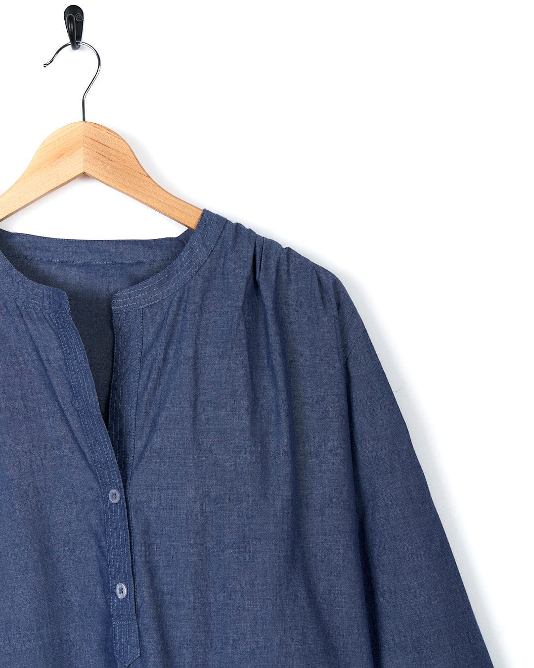 Manina - Womens Beach Shirt - Blue - Image 4