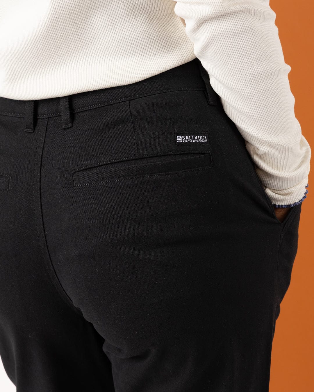 Mara - Womens Chino - Black - Image 7
