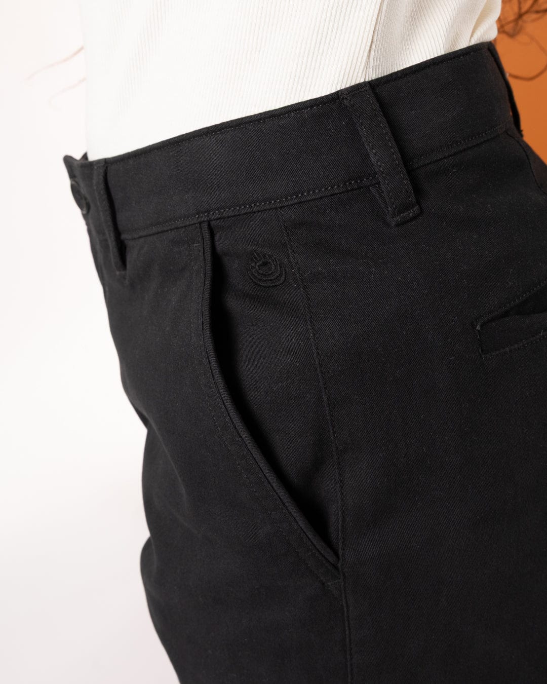 Mara - Womens Chino - Black - Image 9