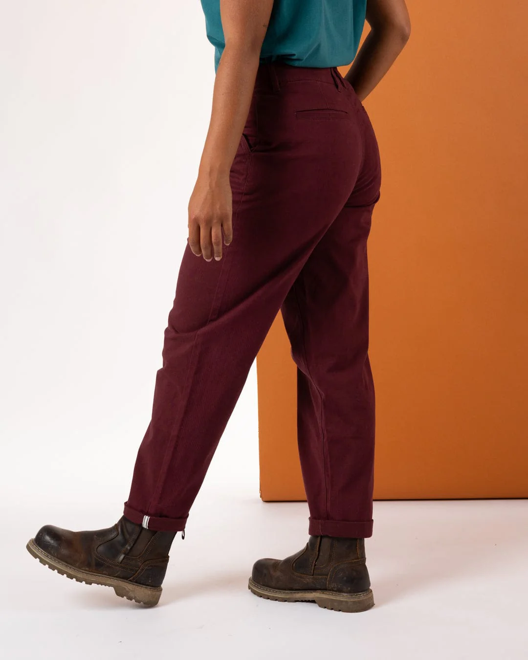 Mara - Womens Chino - Dark Purple - Image 7