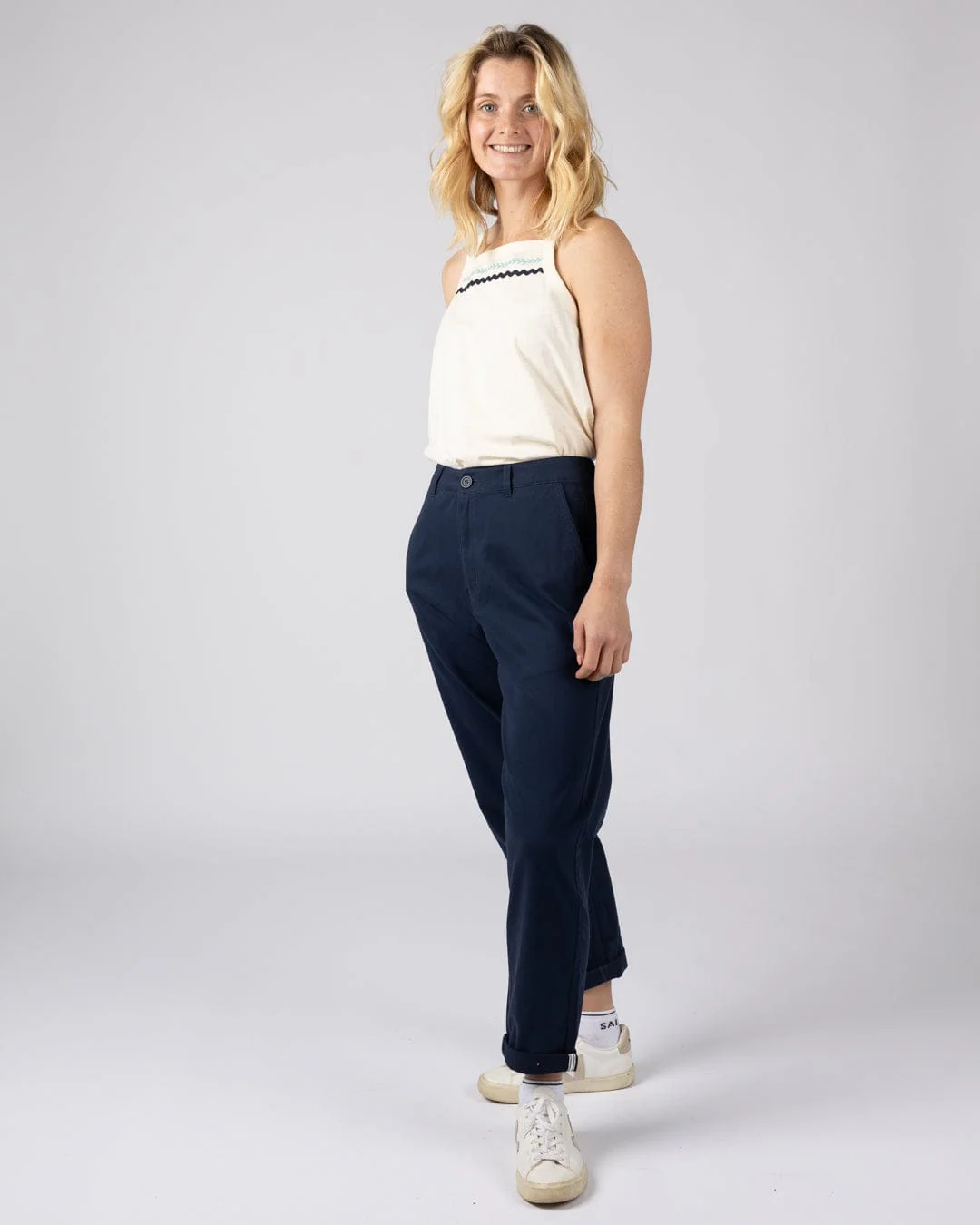 Mara - Womens Chino - Blue - Image 3