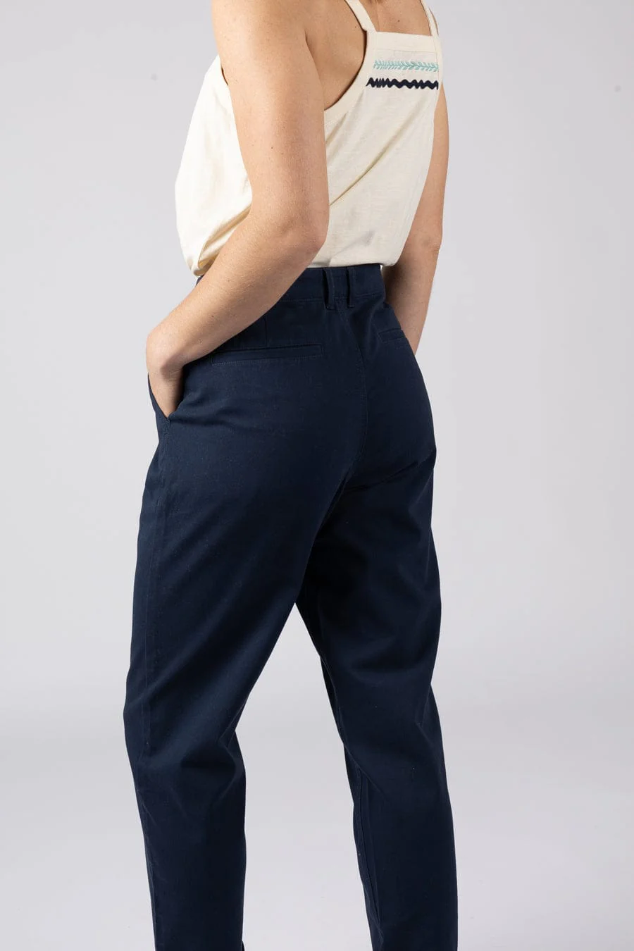 Mara - Womens Chino - Blue - Image 6