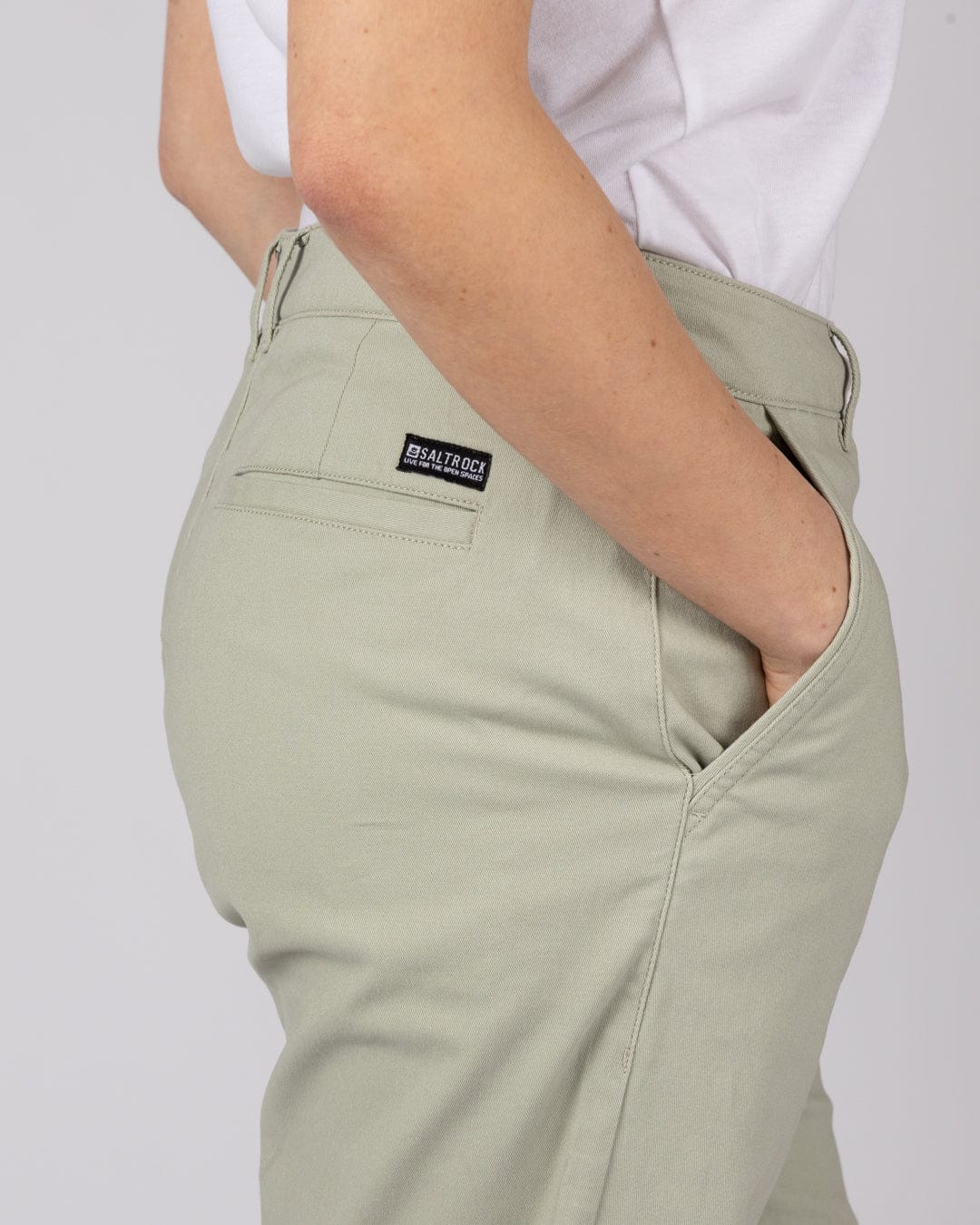 Mara - Womens Chino - Light Green - Image 5