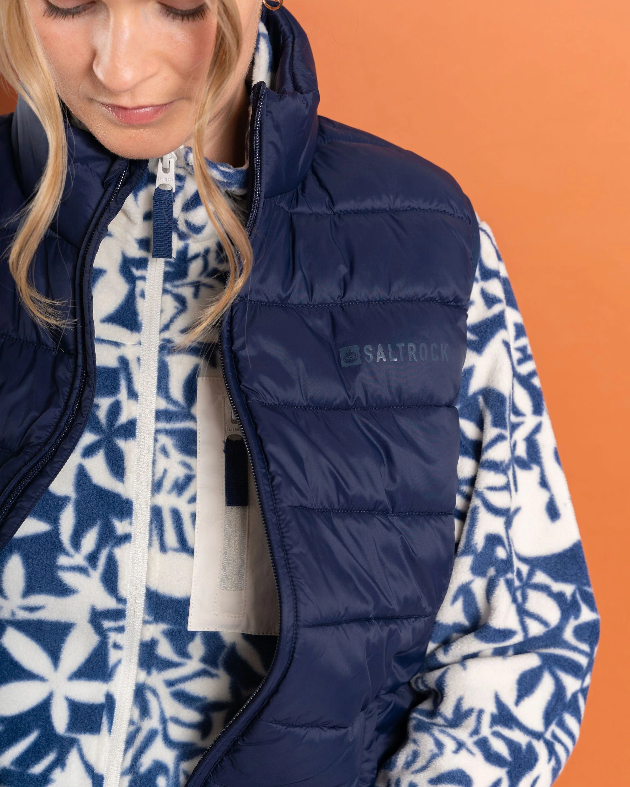 Margot - Womens Recycled Padded Gilet - Blue - Image 10