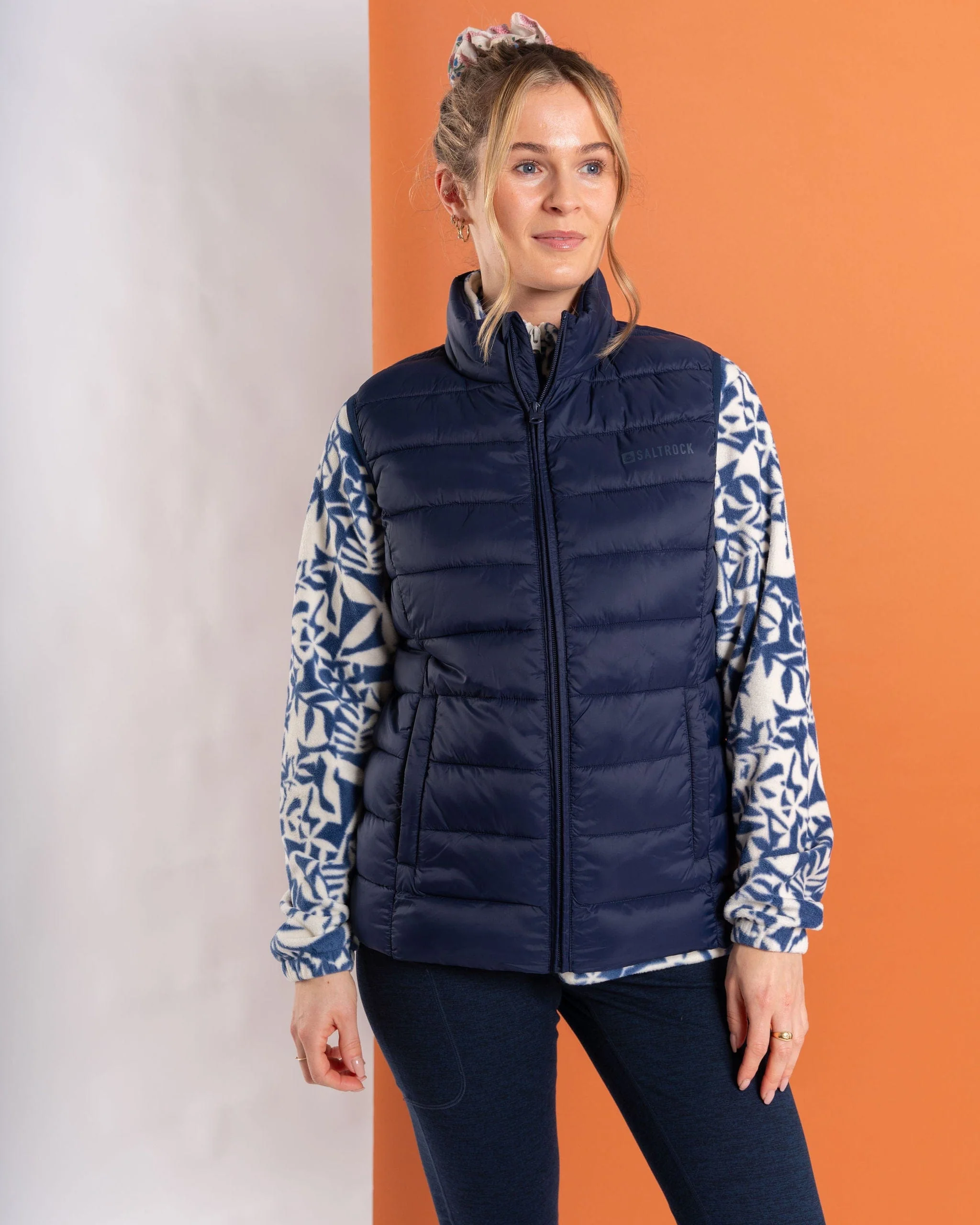 Margot - Womens Recycled Padded Gilet - Blue - Image 11