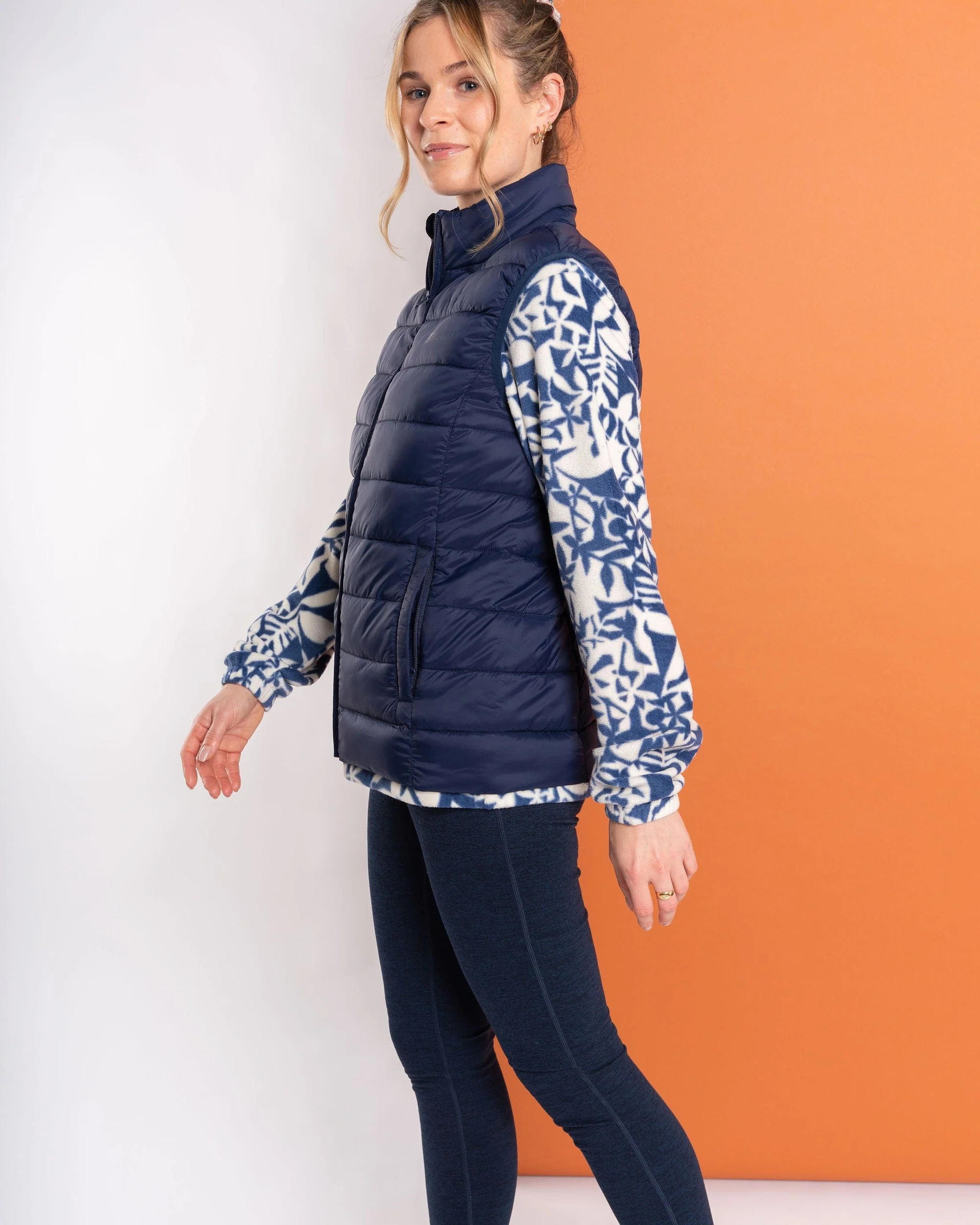 Margot - Womens Recycled Padded Gilet - Blue - Image 12