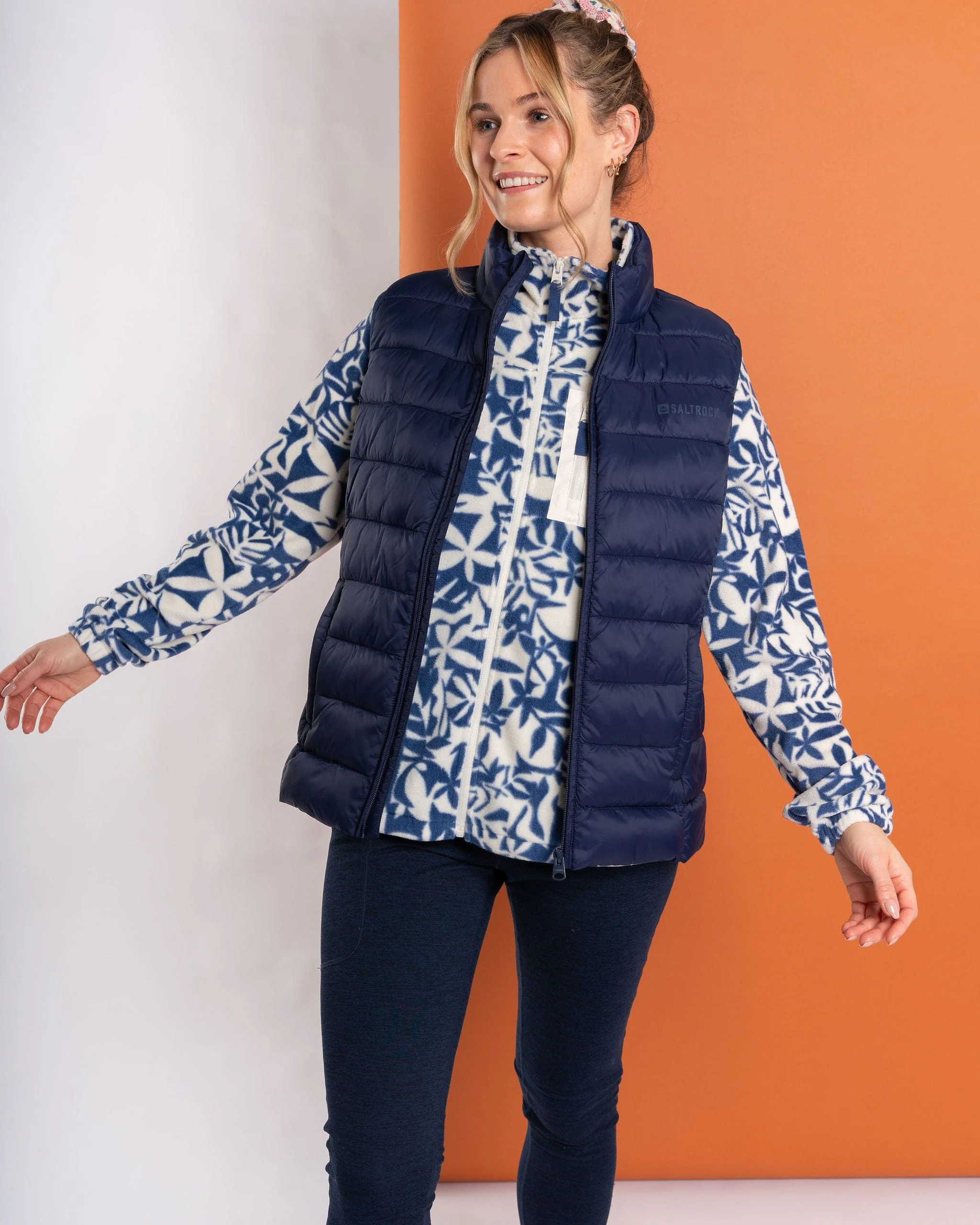 Margot - Womens Recycled Padded Gilet - Blue - Image 6