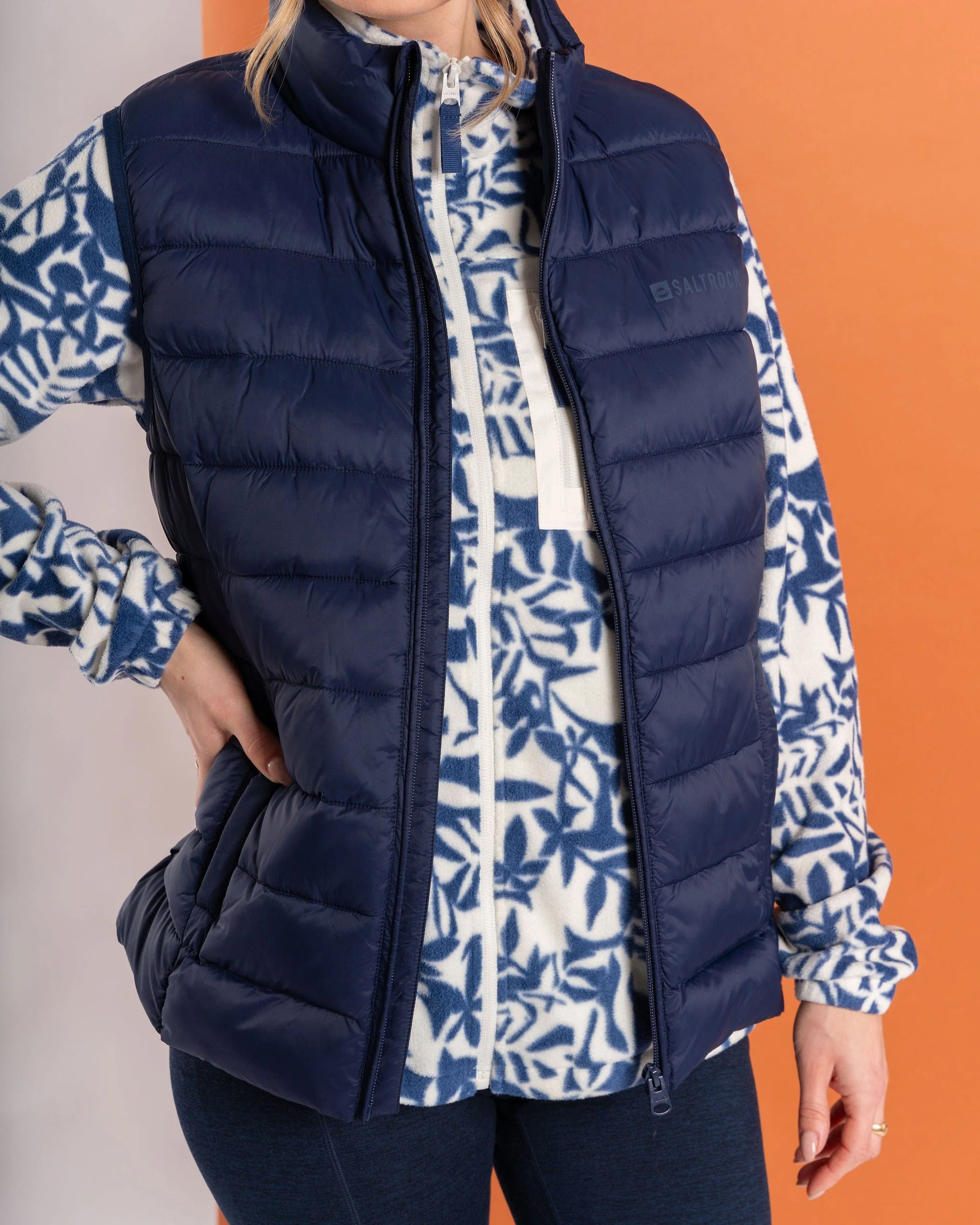 Margot - Womens Recycled Padded Gilet - Blue - Image 8