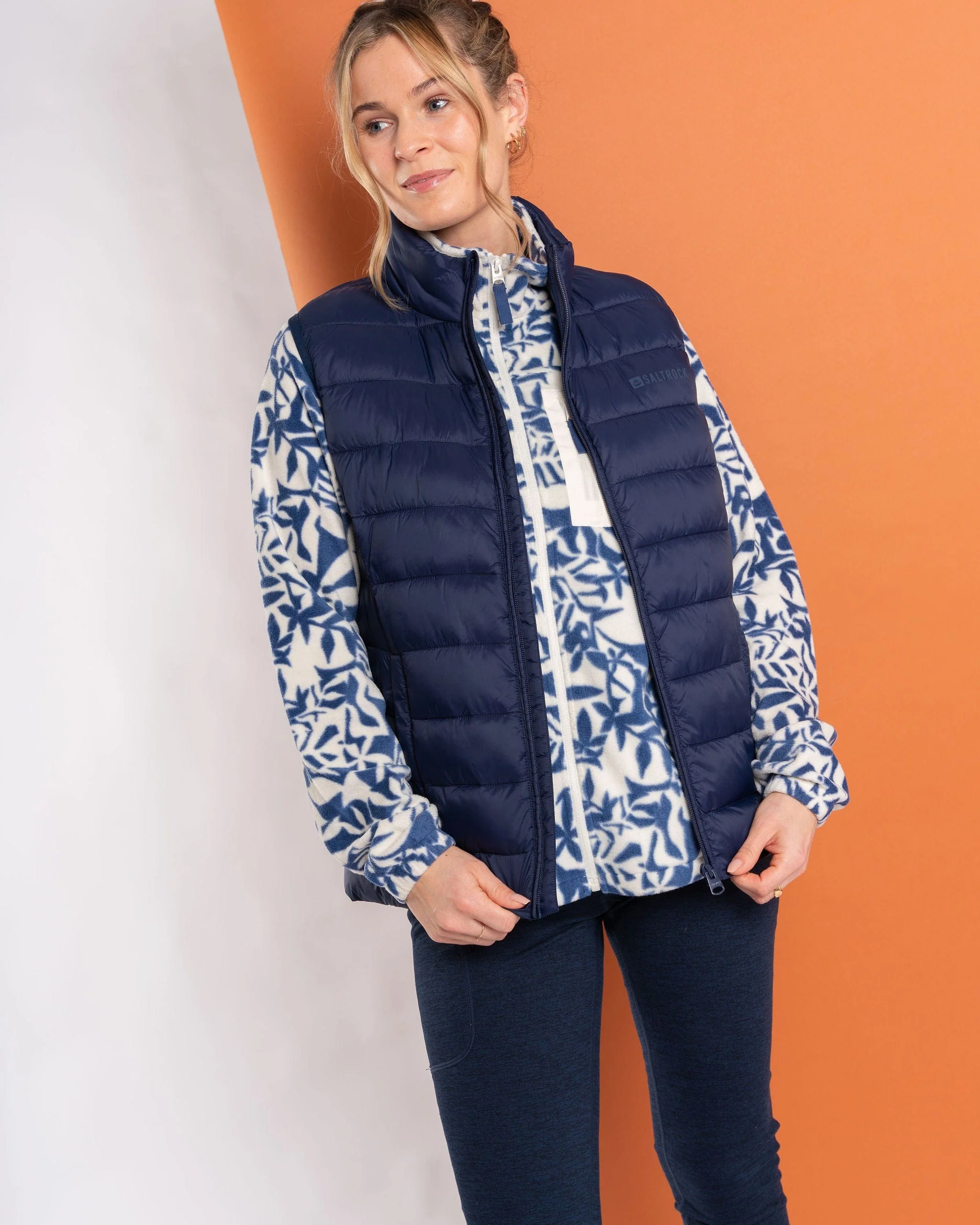 Margot - Womens Recycled Padded Gilet - Blue - Image 9