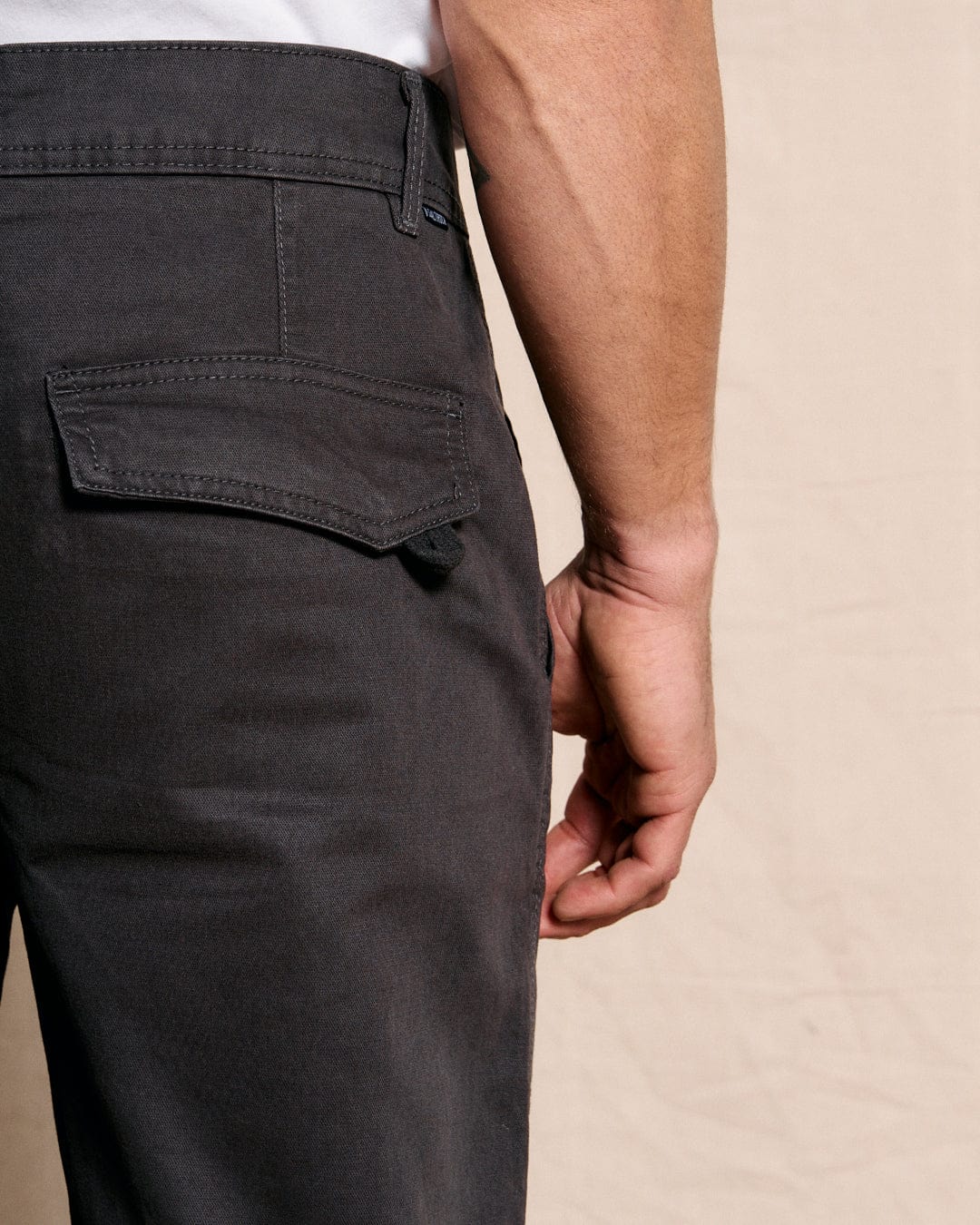 Marloes - Mens Chino Trousers - Grey - Image 4