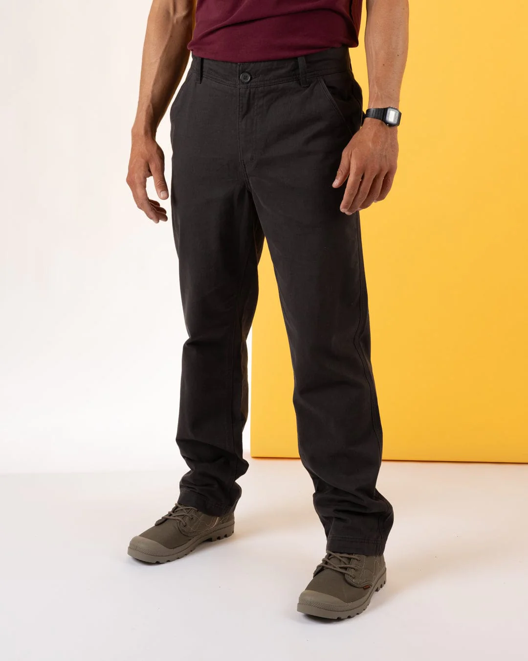 Marloes - Mens Chino Trousers - Grey - Image 6