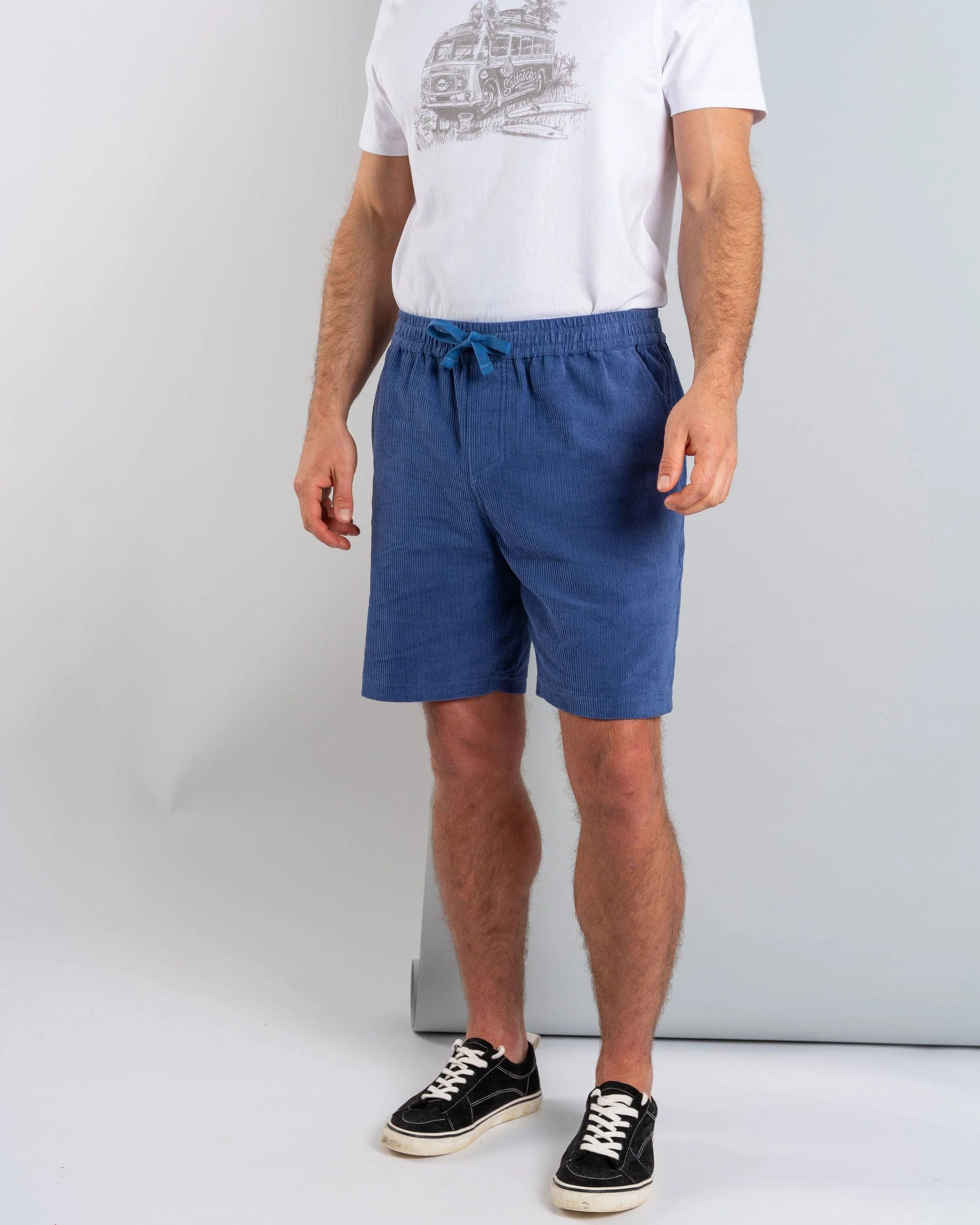 Meddon - Mens Corduroy Short - Blue - Image 7