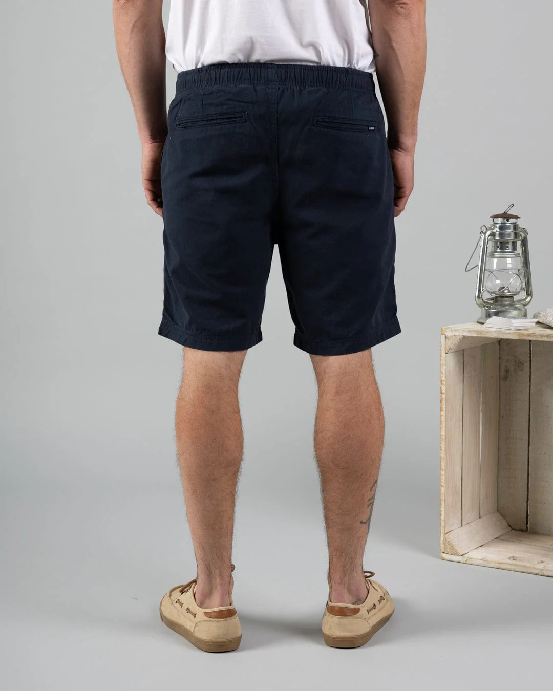 Meddon - Mens Chino Shorts - Blue - Image 2