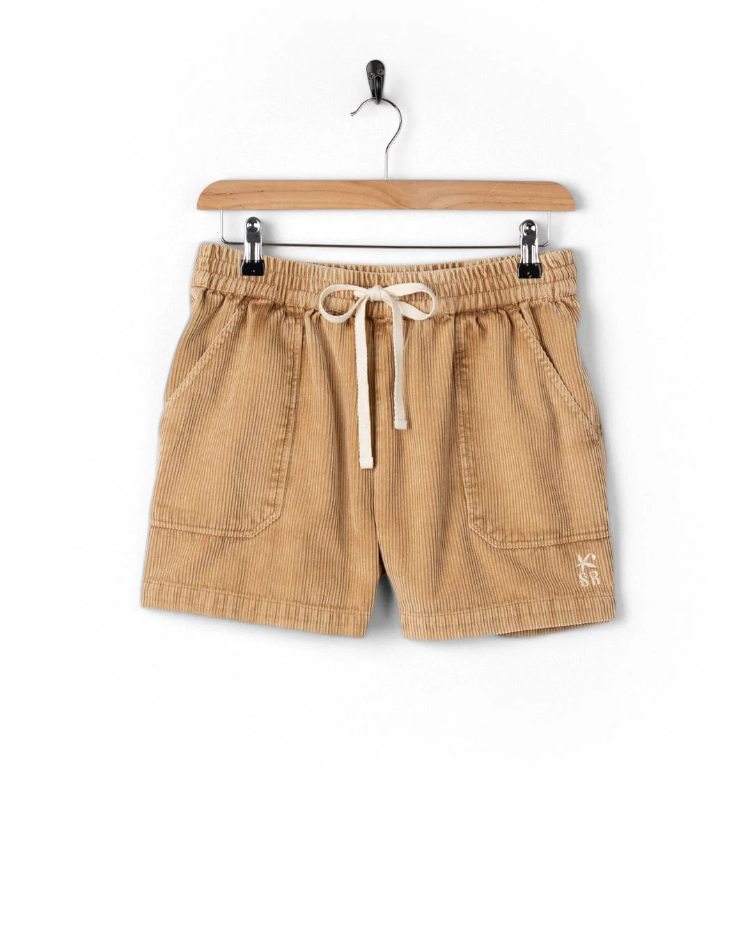 Mel - Womens Cord Shorts - Brown - Image 3