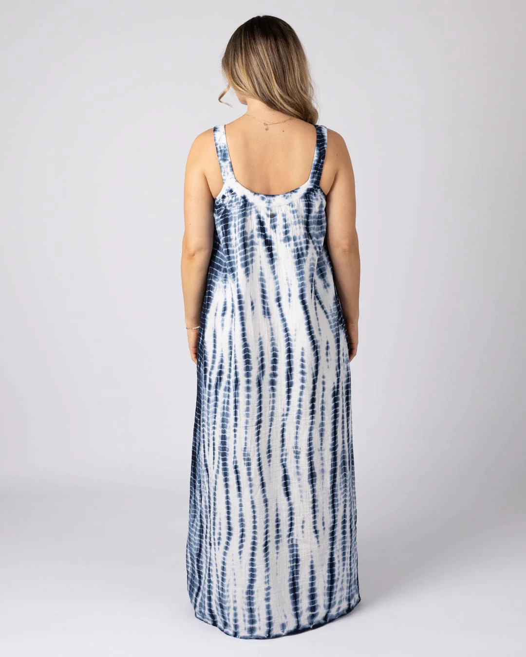 Melda - Womens Oversized Midi Dress - Blue - Image 6