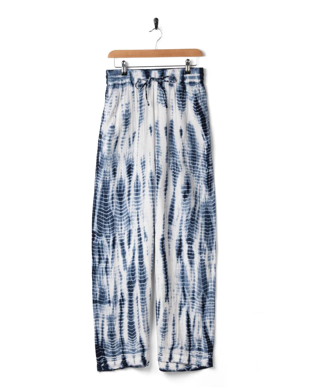 Melda - Womens Tie Dye Trouser - Blue - Image 7