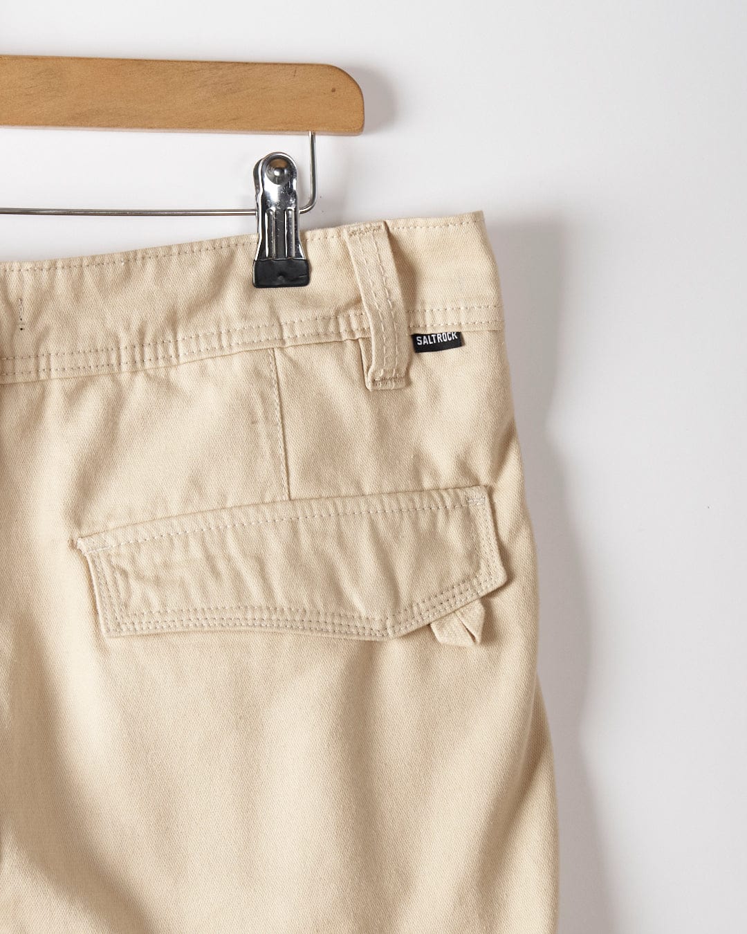 Meltan - Mens Straight Leg Twill Trouser - Cream - Image 3