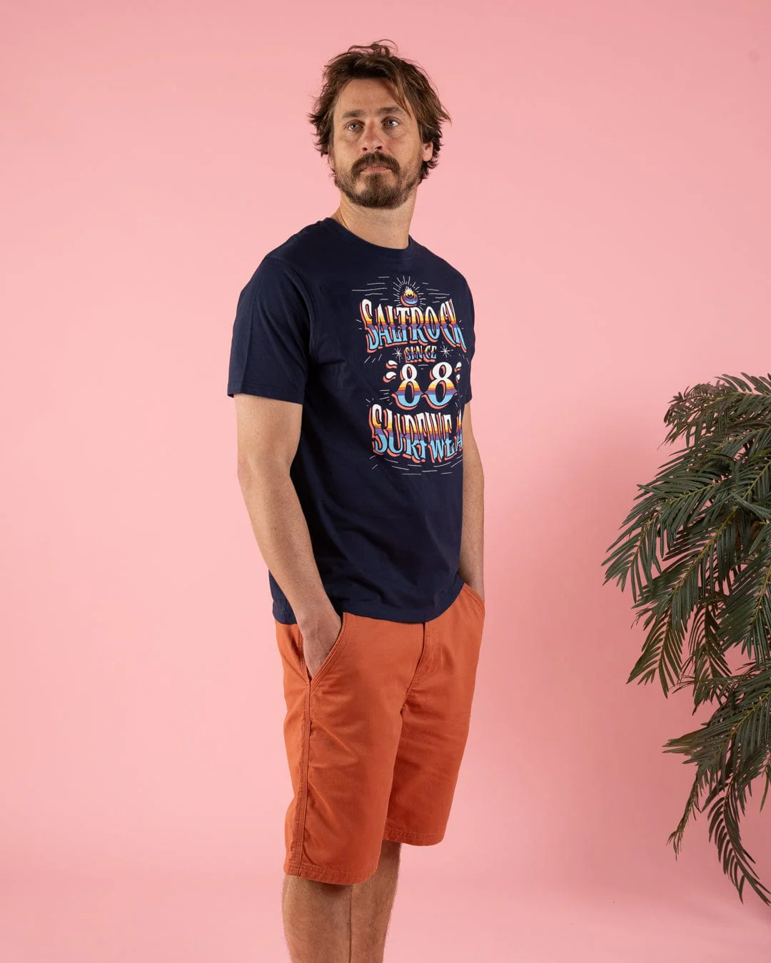Mex Logo - Mens T-Shirt - Blue - Image 9