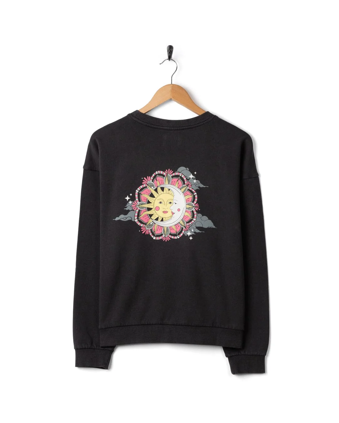 Midnight - Womens Oversized Sweatshirt - Dark Grey - Image 4