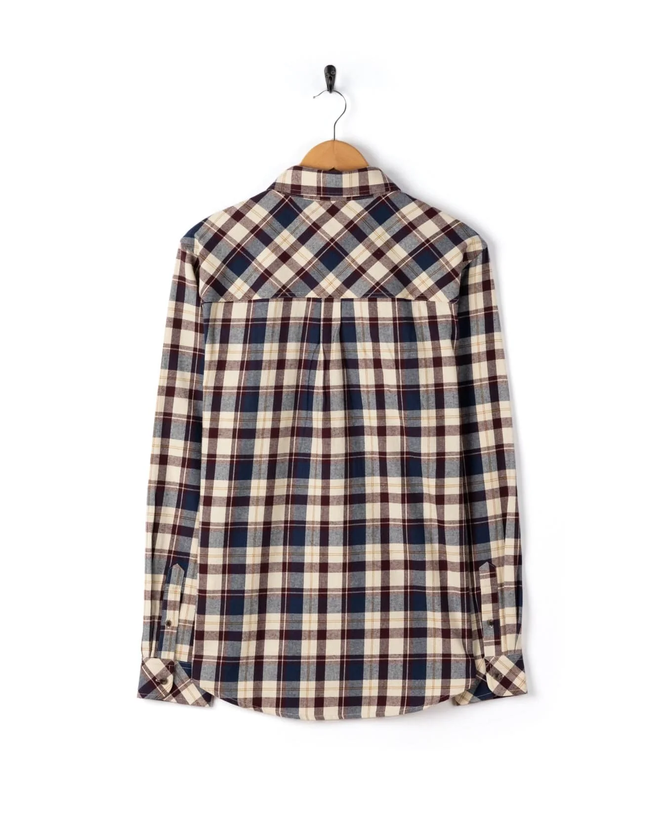 Miles - Mens Flannel Shirt - Purple Check - Image 10