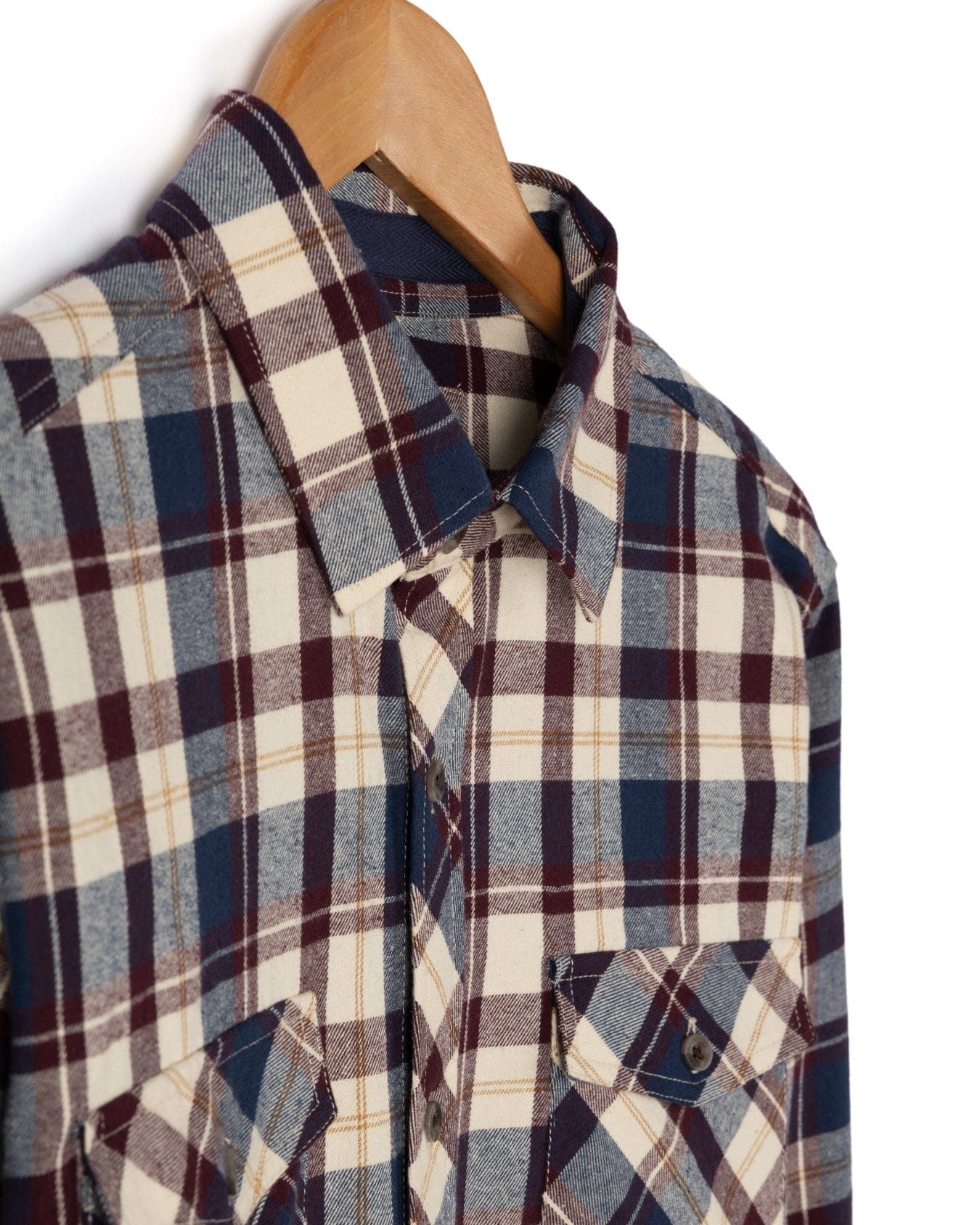 Miles - Mens Flannel Shirt - Purple Check - Image 9