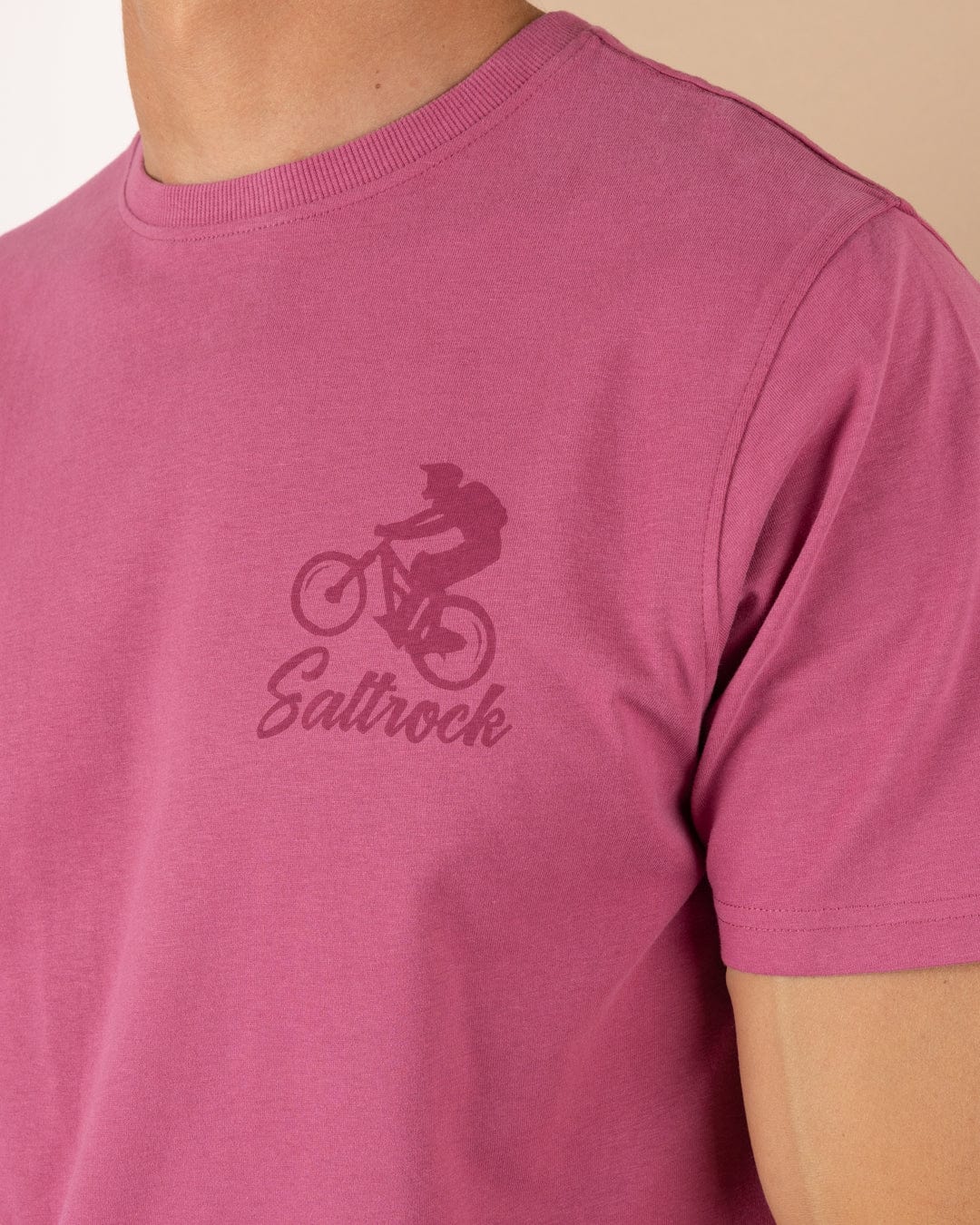 Mtb Tonal - Mens Short Sleeve T-Shirt - Pink - Image 3