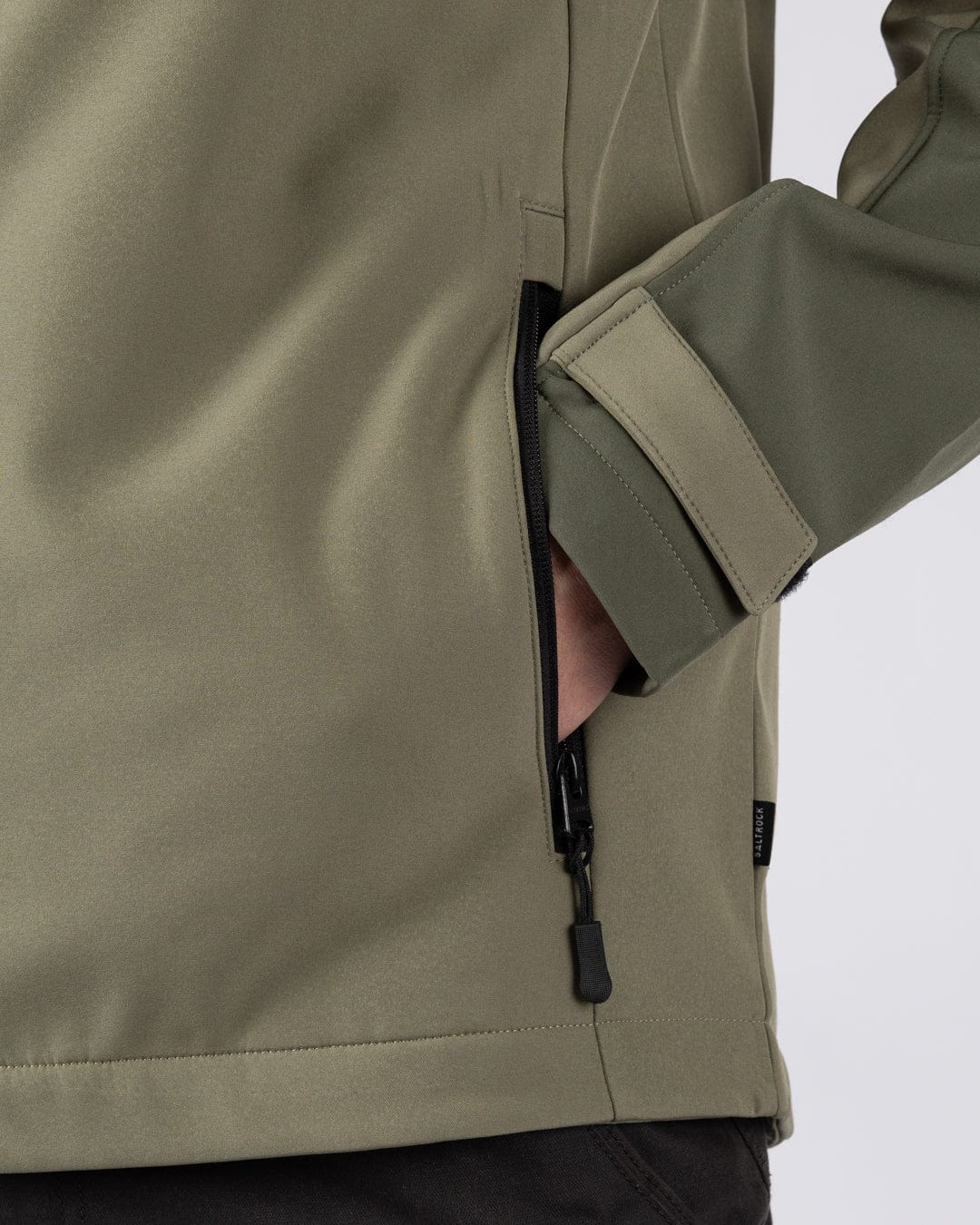 Munry - Mens Water Resistant Softshell Jacket - Dark Green - Image 8
