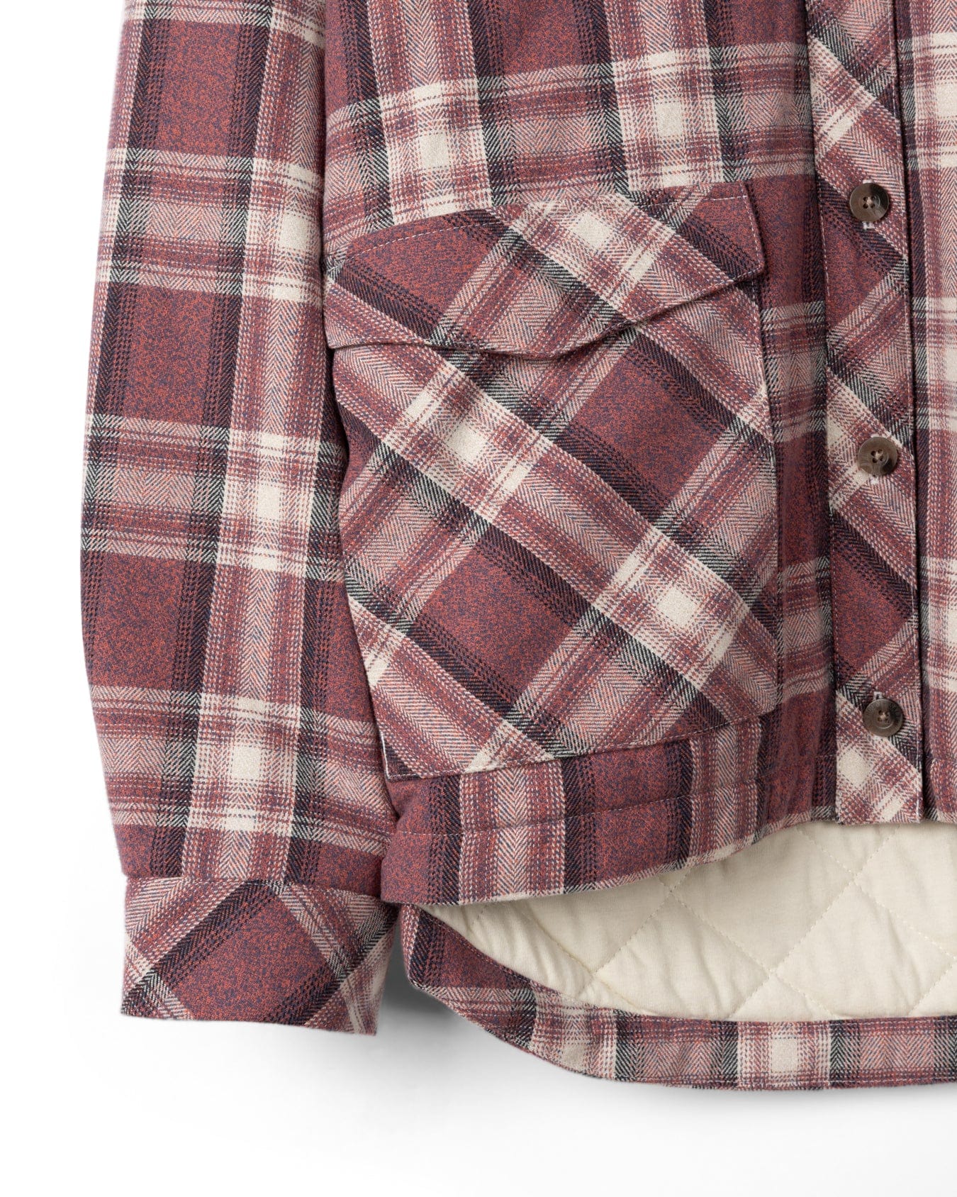 Myla - Womens Hooded Check Shacket - Pink Check - Image 10
