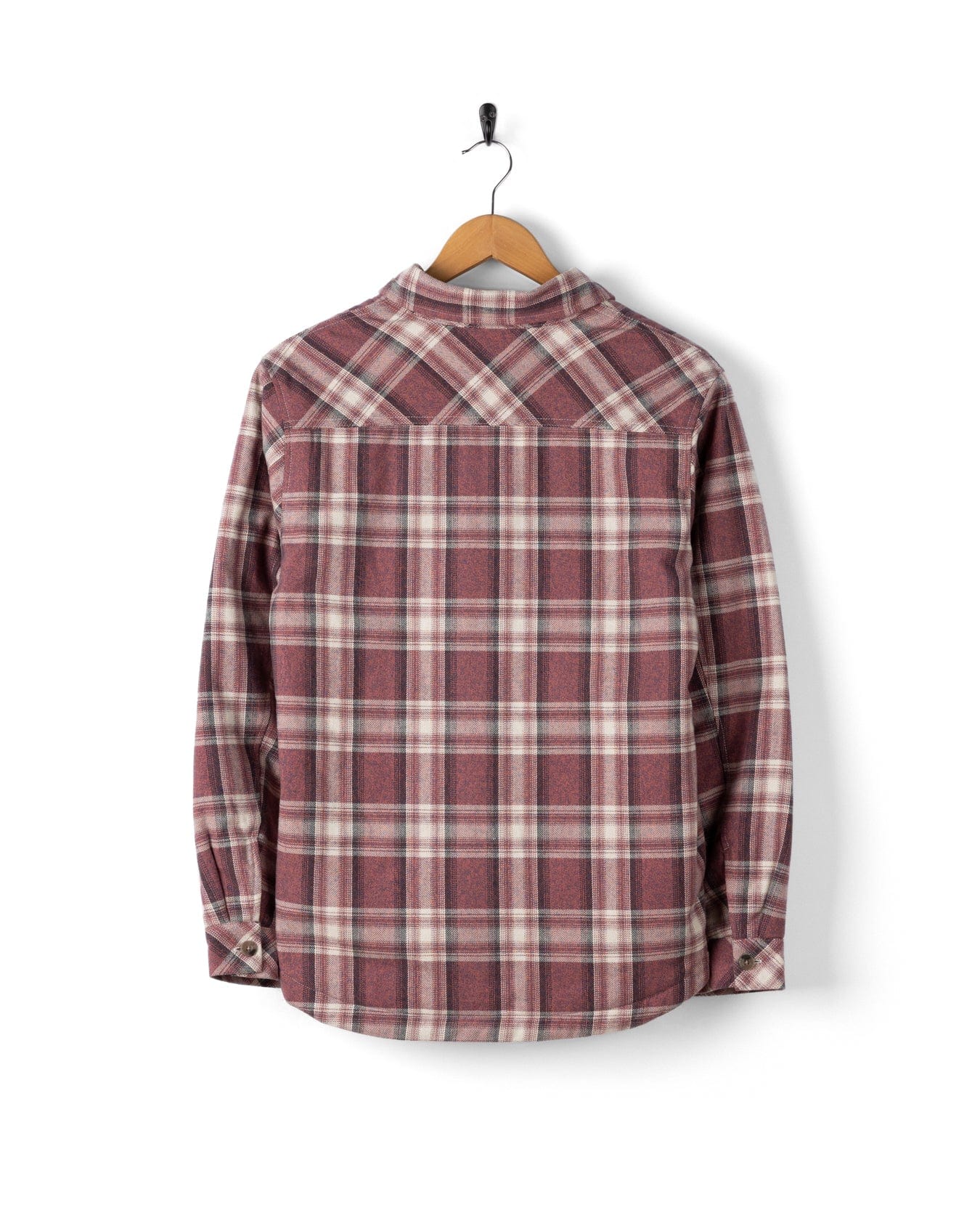 Myla - Womens Hooded Check Shacket - Pink Check - Image 8