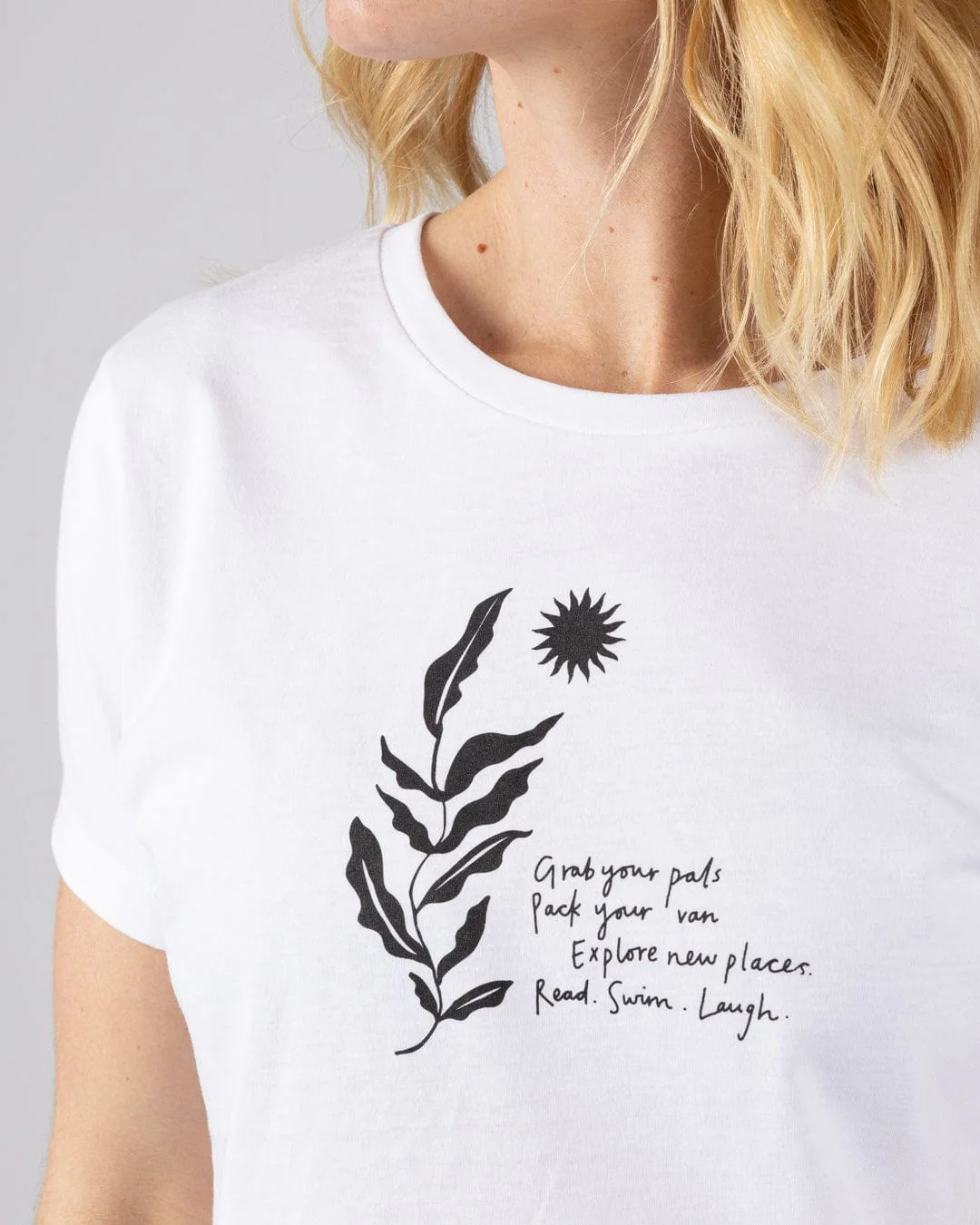 Nala - Womens Short Sleeved T-Shirt - White - Image 3