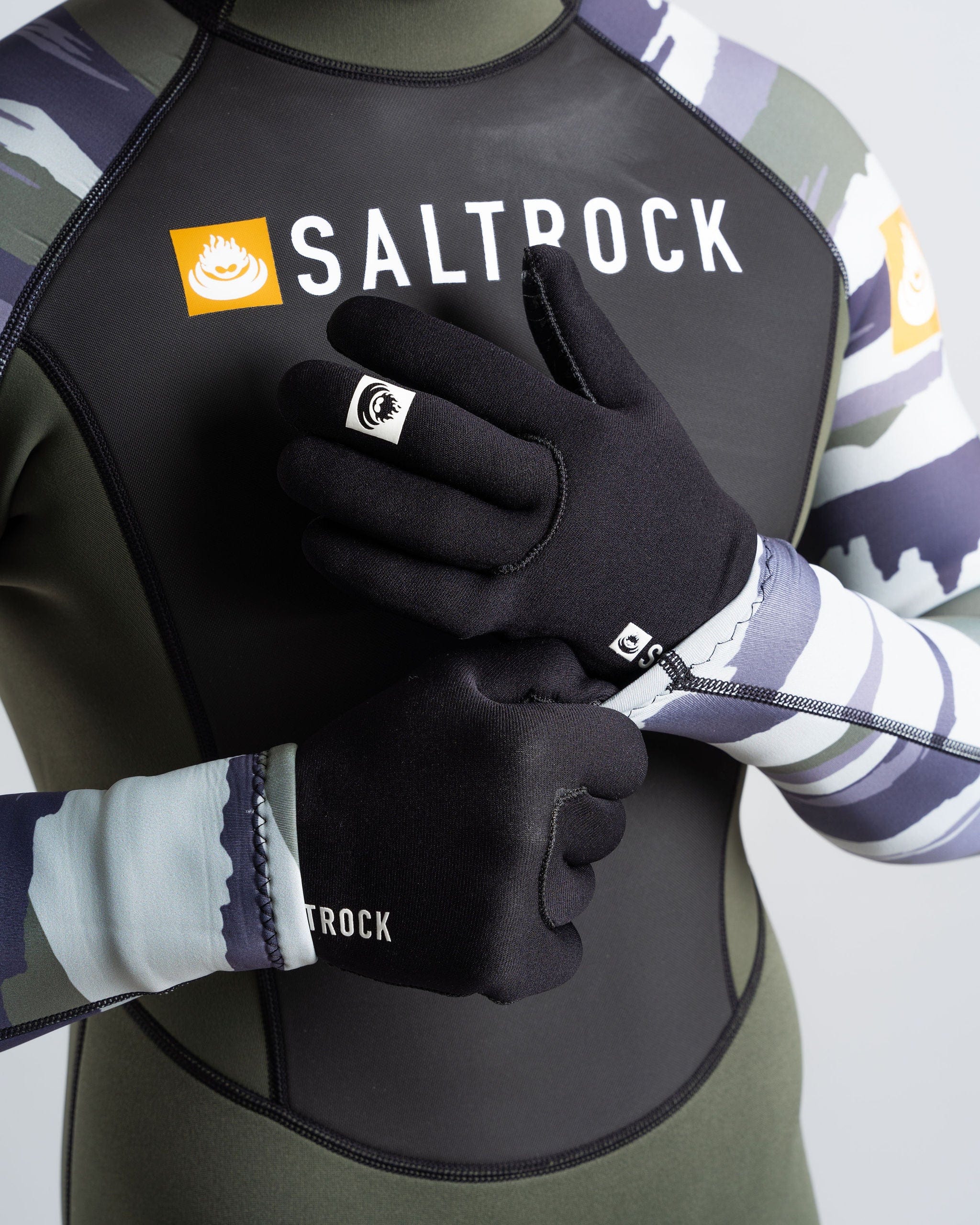 Neoprene Technical Cold Water Gloves - Black - Image 7