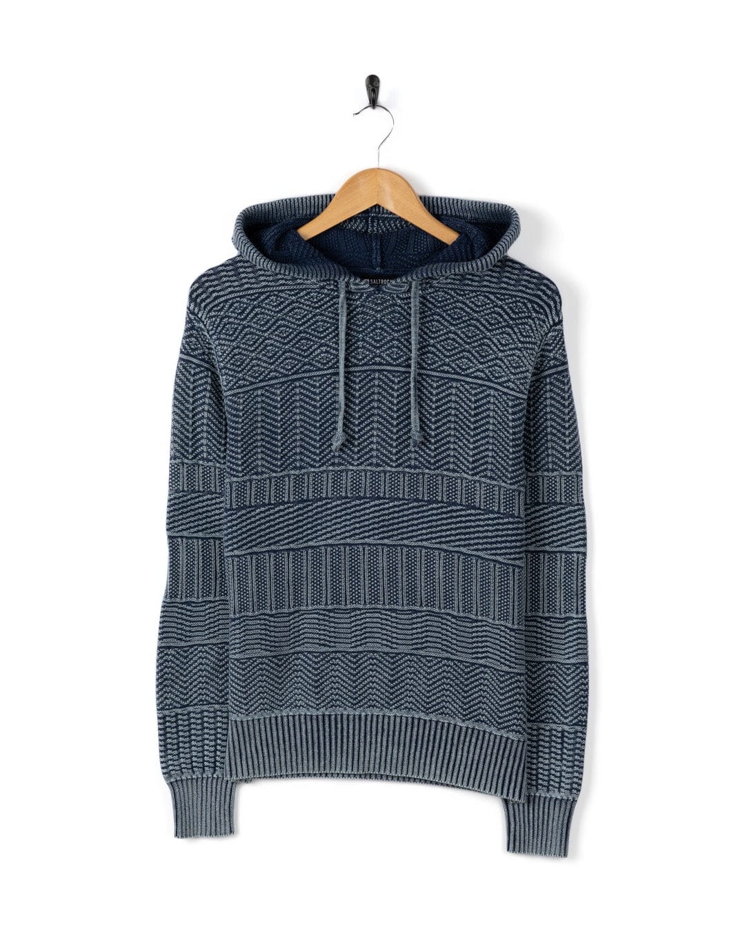Noa - Womens Hooded Jumper - Blue - Image 3