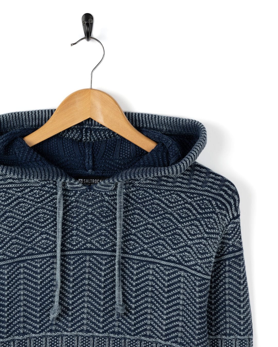 Noa - Womens Hooded Jumper - Blue - Image 5