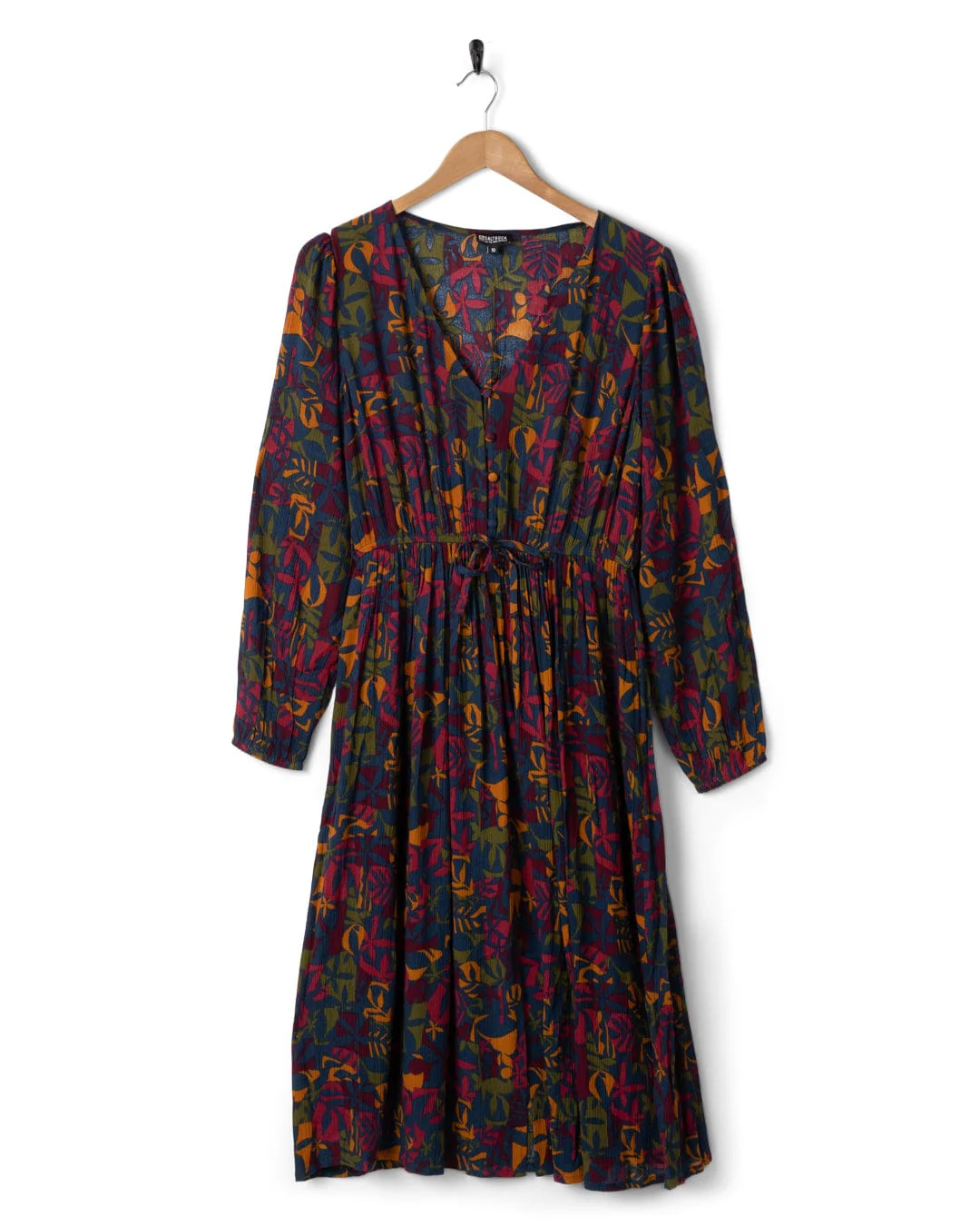 Nova Balance - Womens Midi Dress - Blue/Burgundy - Image 10