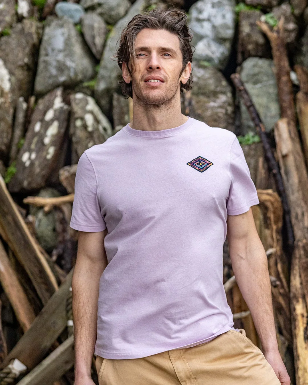 Offshore - Mens Short Sleeve T-Shirt - Purple - Image 3