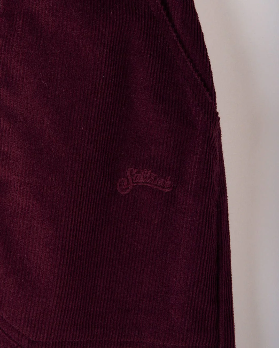 Ogden Cord - Womens Straight Leg Cord Trousers - Burgundy - Image 5