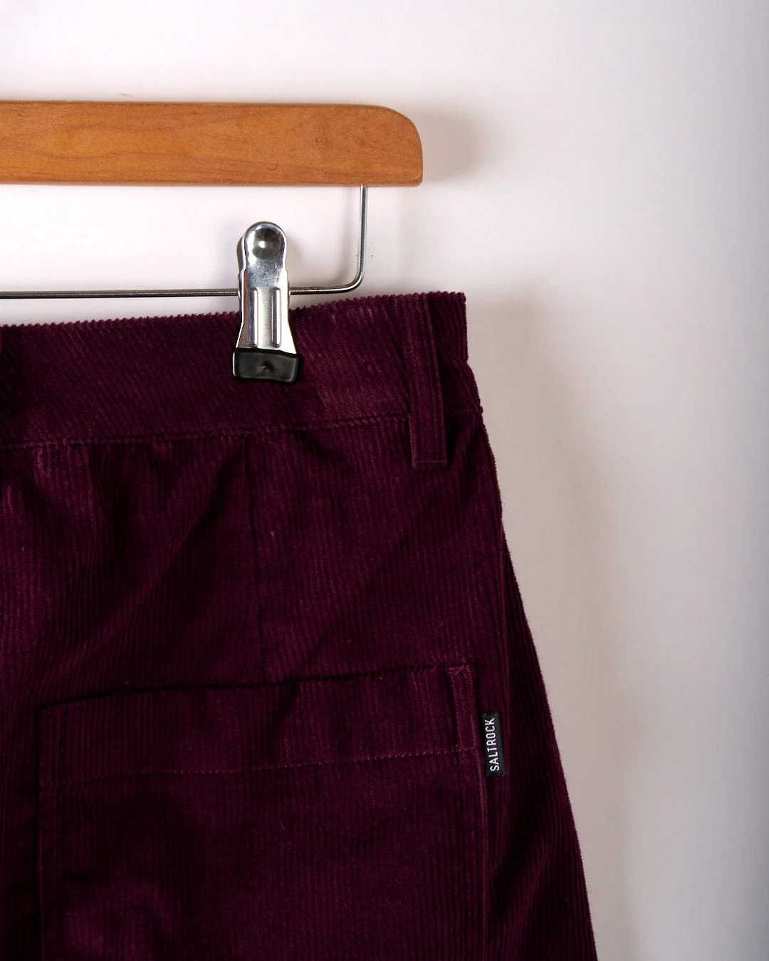 Ogden Cord - Womens Straight Leg Cord Trousers - Burgundy - Image 9