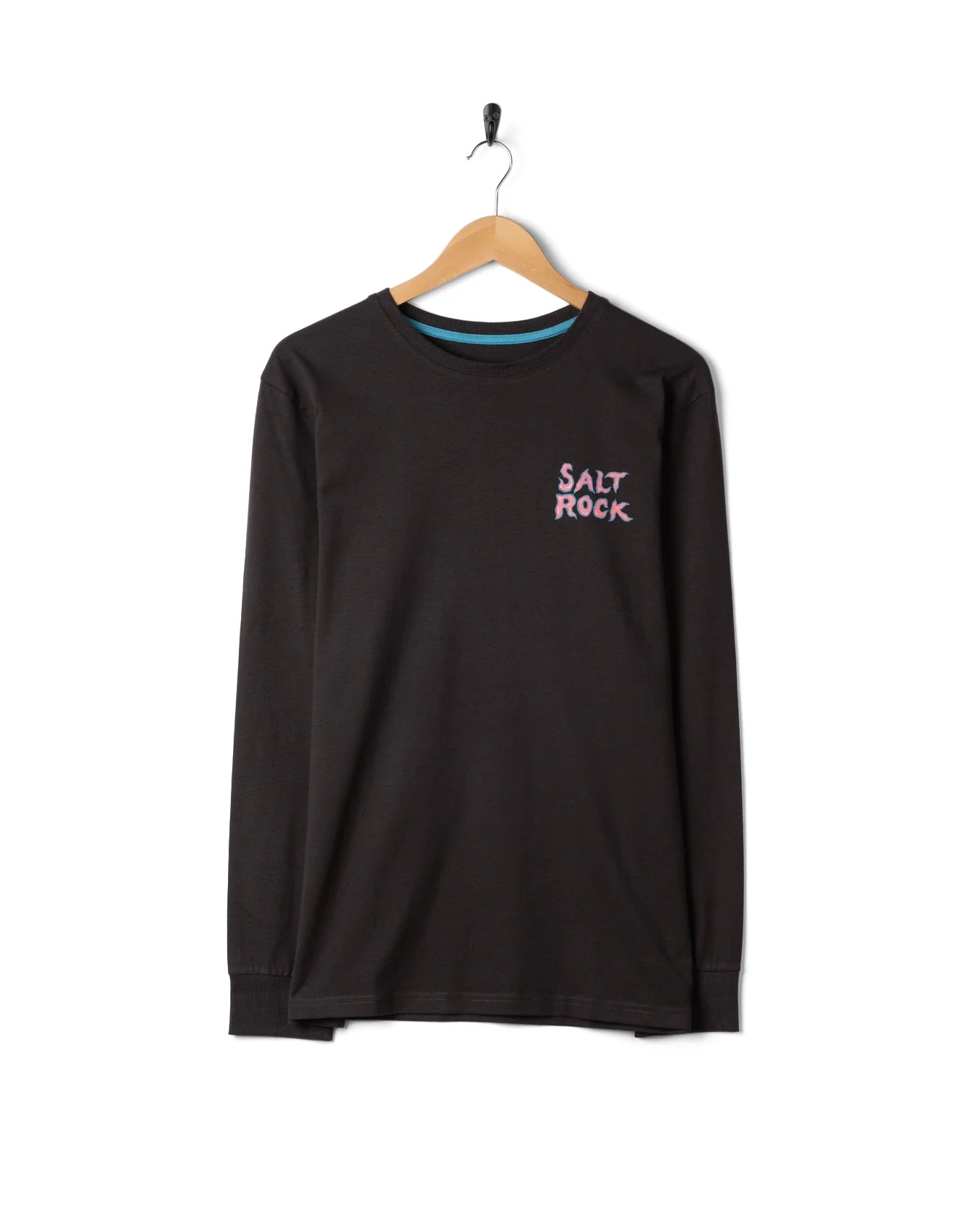 One More Wave - Mens Long Sleeve -Shirt - Dark Grey - Image 6