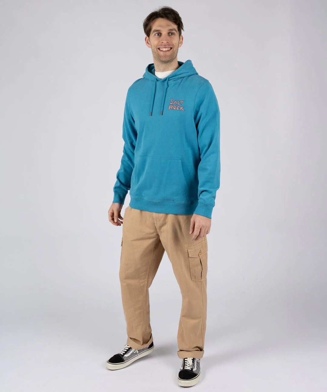 One More Wave - Mens Pop Hoodie- Bright Blue - Image 7