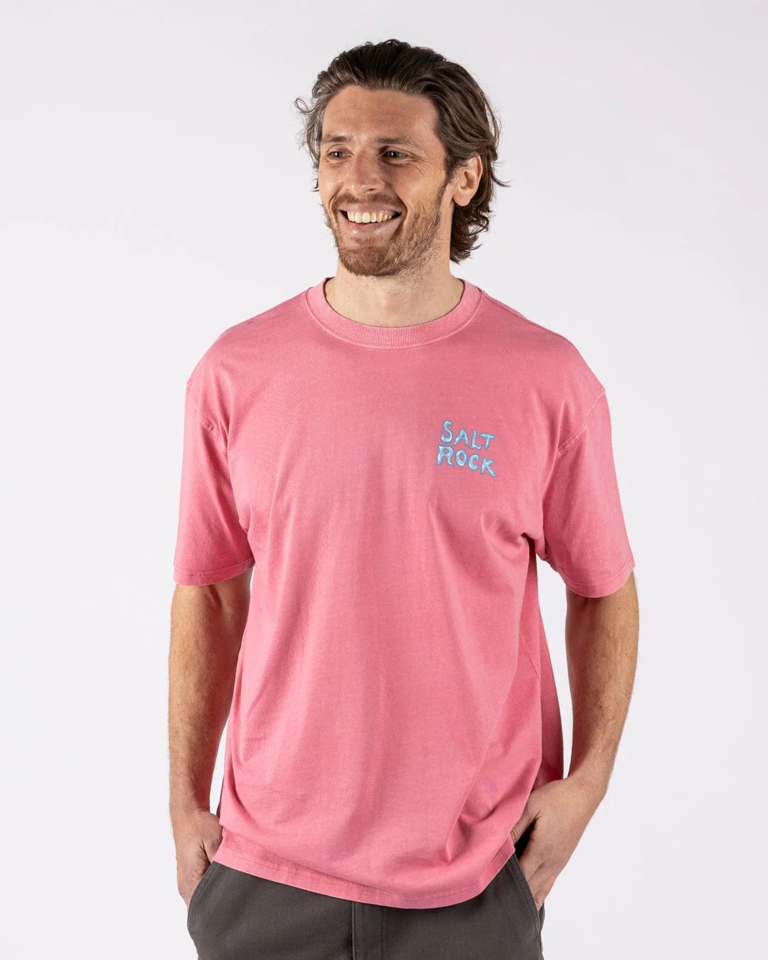 One More Wave - Mens Short Sleeve T-Shirt - Pink - Image 2