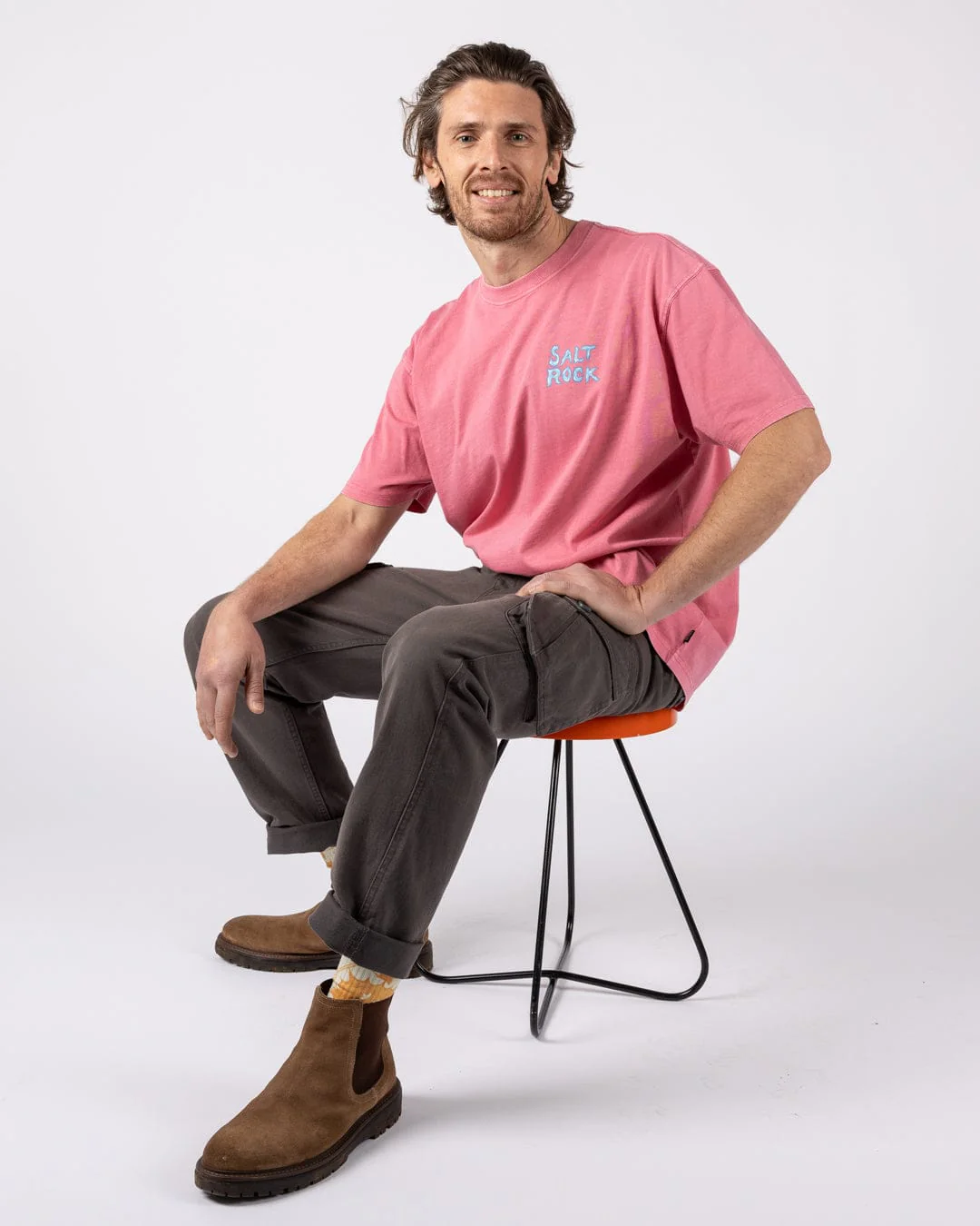 One More Wave - Mens Short Sleeve T-Shirt - Pink - Image 5